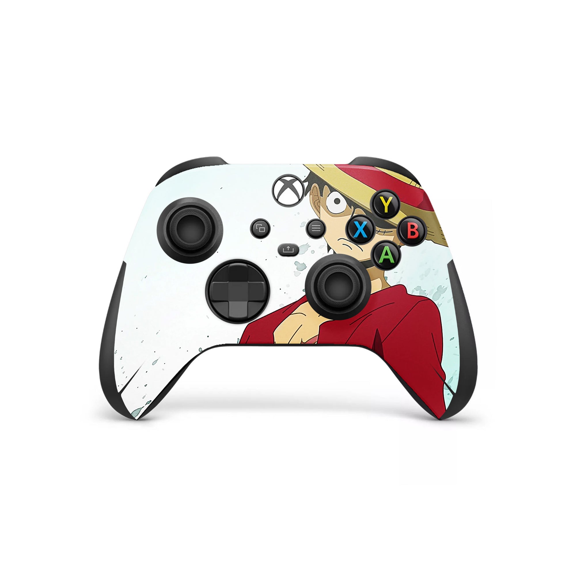 A video game skin featuring a Straw Hat Captain 5 design for the Xbox Series Wireless Controller.