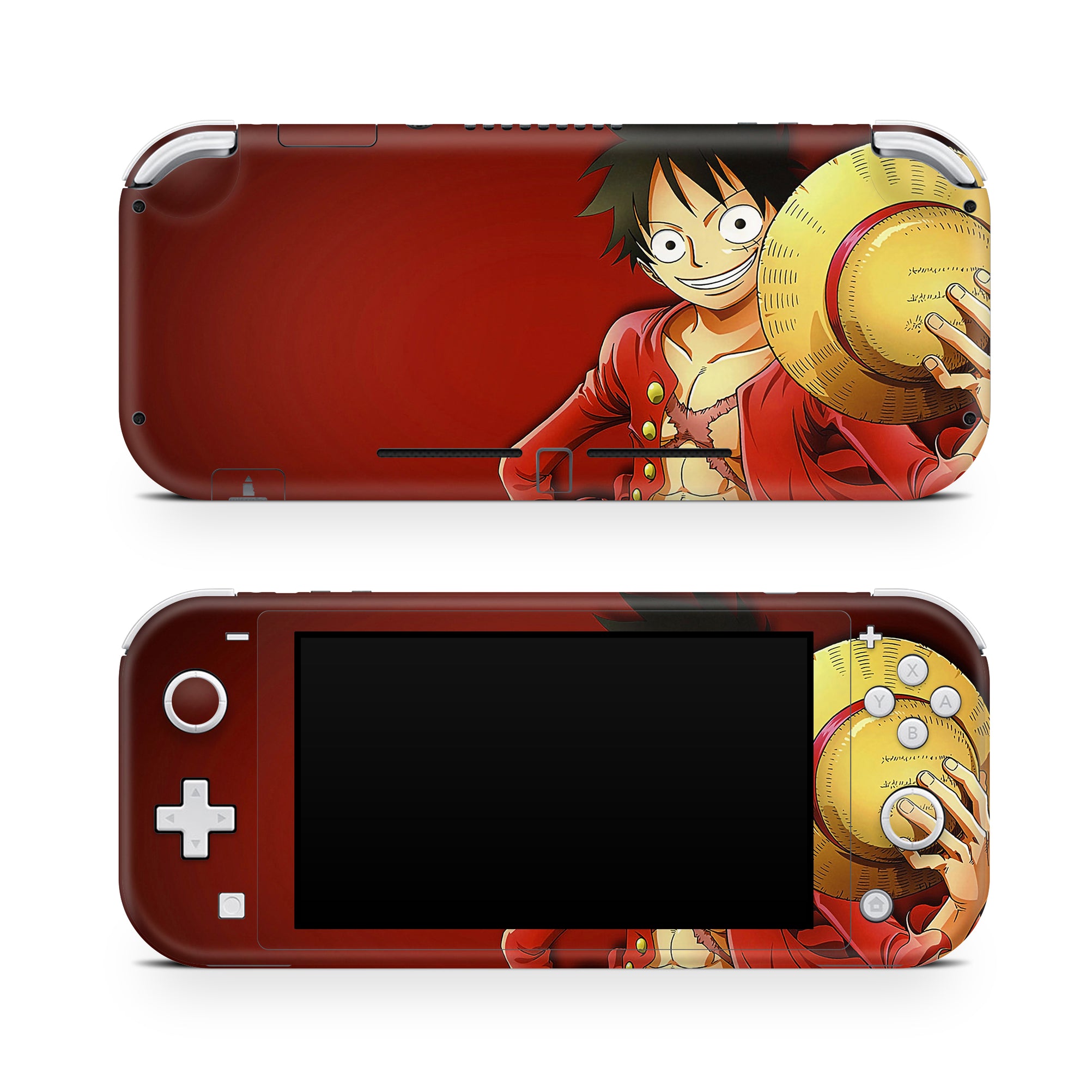 A video game skin featuring a Straw Hat Captain 6 design for the Nintendo Switch Lite.