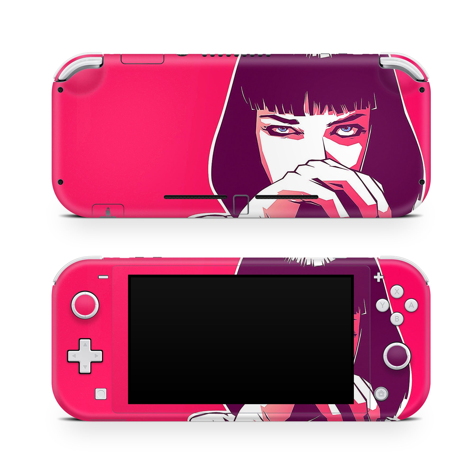 A video game skin featuring a Pop Culture Icon design for the Nintendo Switch Lite.