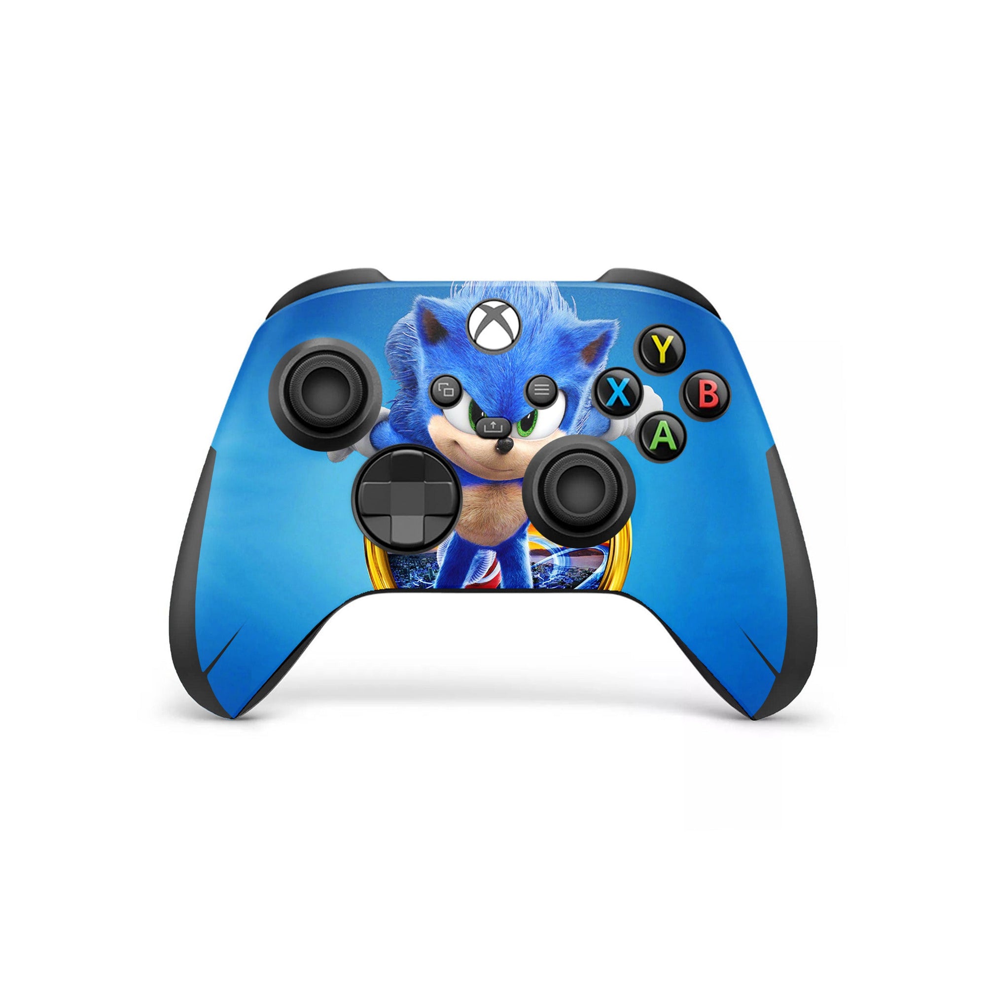 A video game skin featuring a Blue Blur Speedster 1 design for the Xbox Series Wireless Controller.