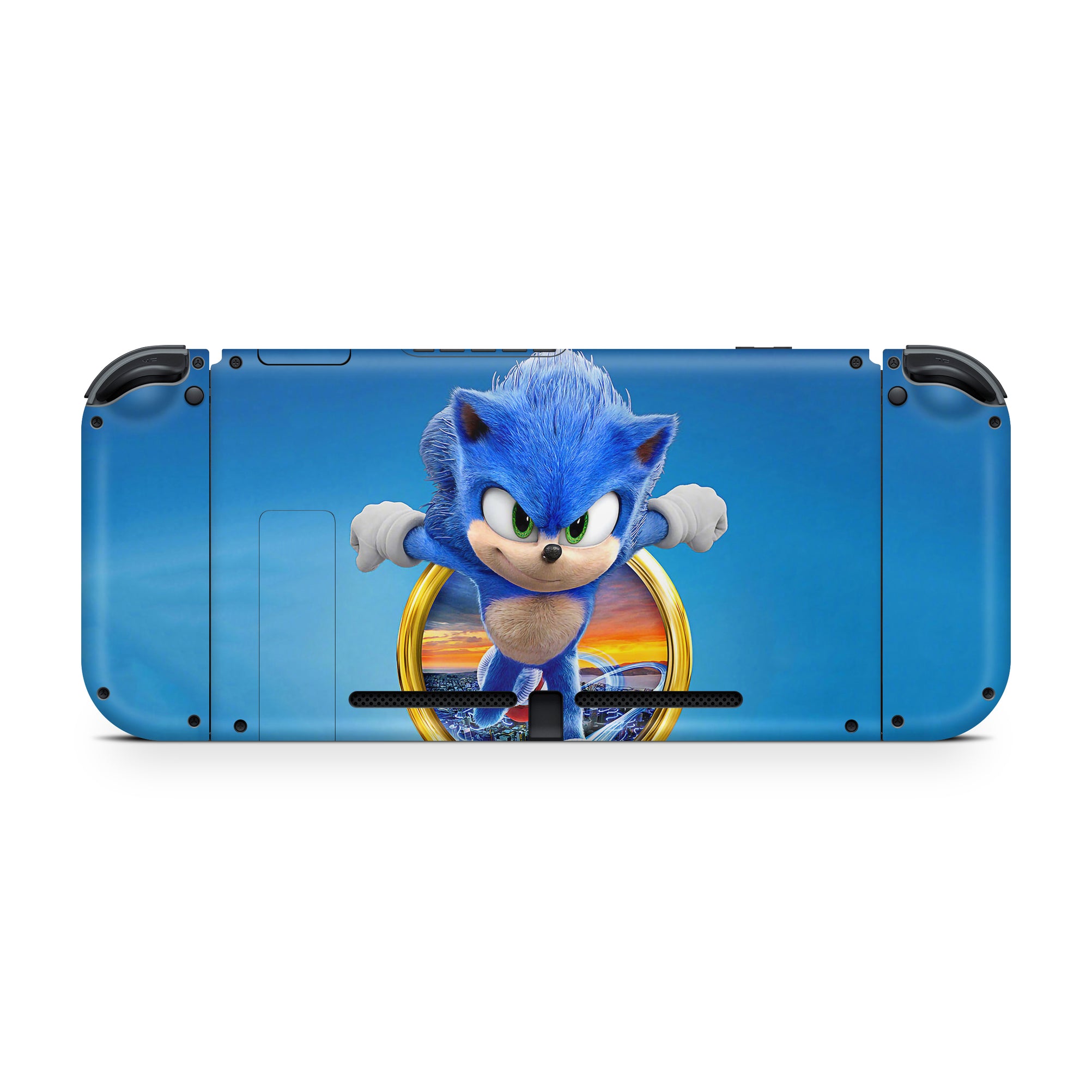 A video game skin featuring a Blue Blur Speedster 1 design for the Nintendo Switch.