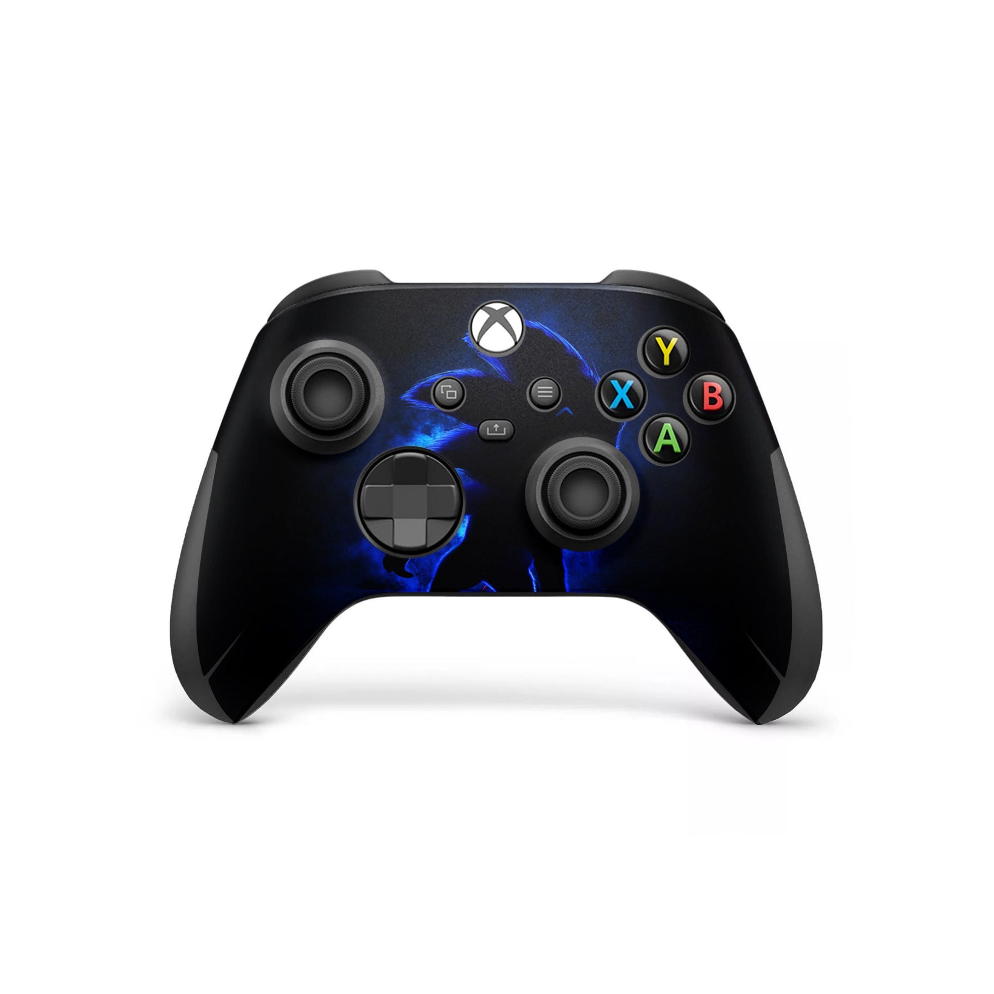 A video game skin featuring a Blue Blur Speedster 2 design for the Xbox Series Wireless Controller.