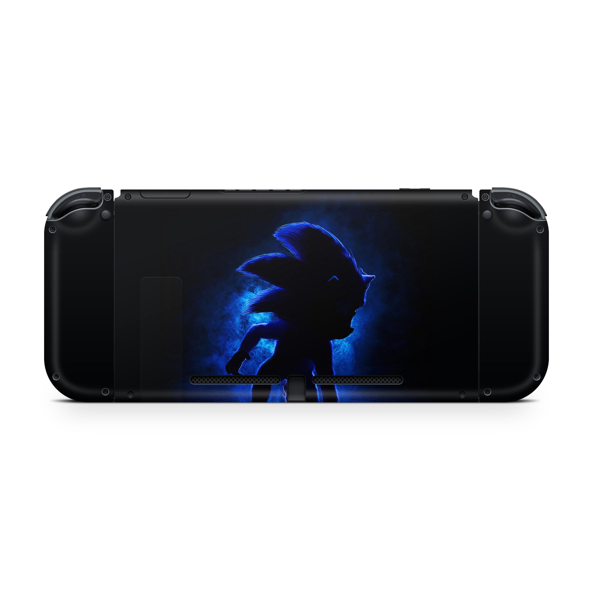 A video game skin featuring a Blue Blur Speedster 2 design for the Nintendo Switch.