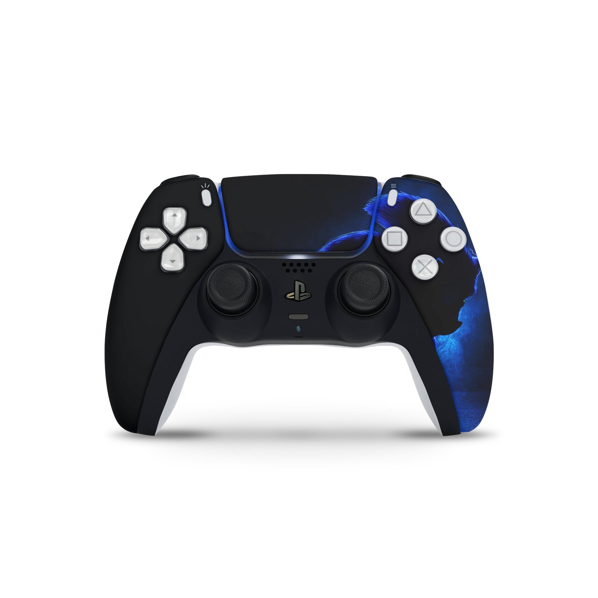 A video game skin featuring a Blue Blur Speedster 2 design for the PS5 Controller.