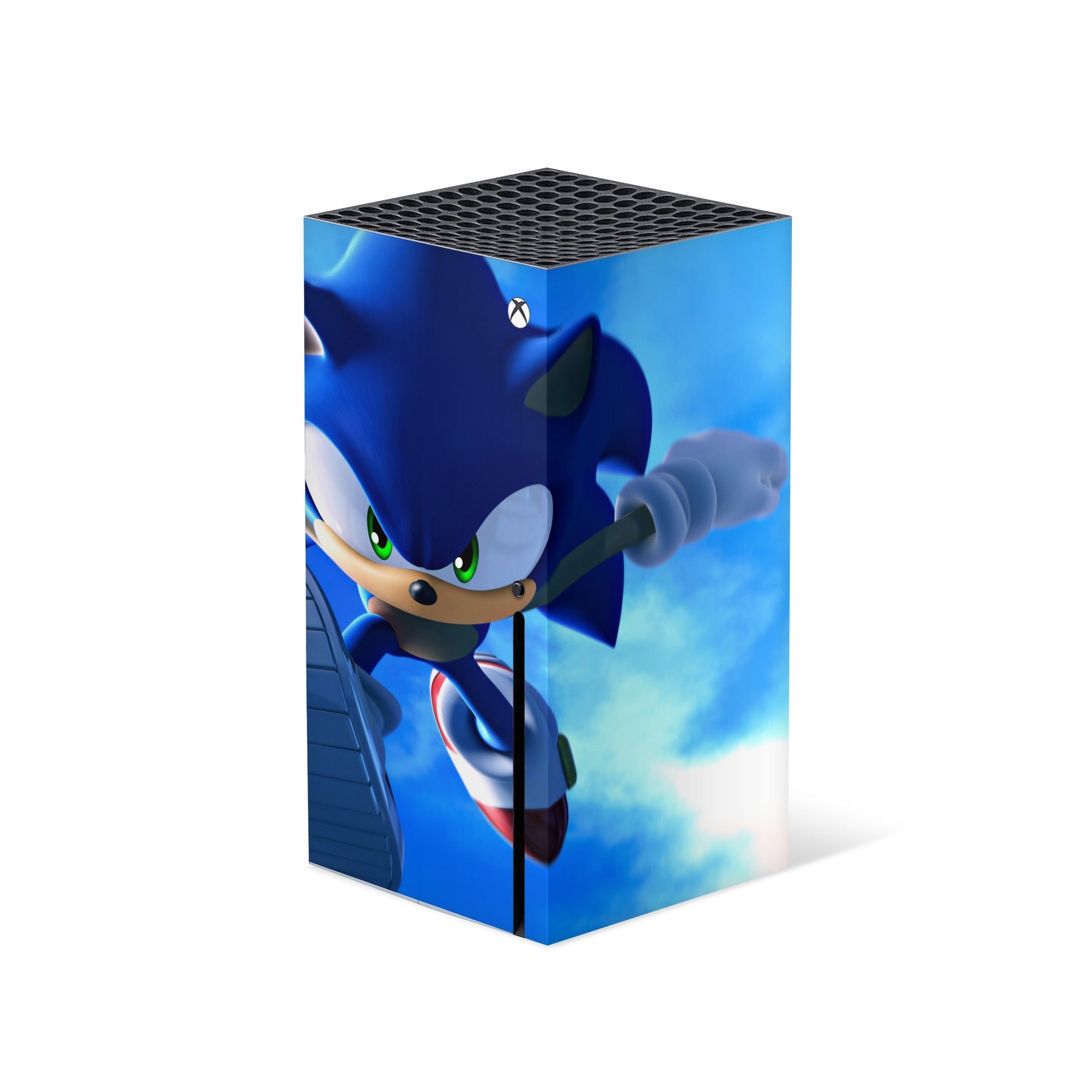 A video game skin featuring a Blue Blur Speedster 3 design for the Xbox Series X.