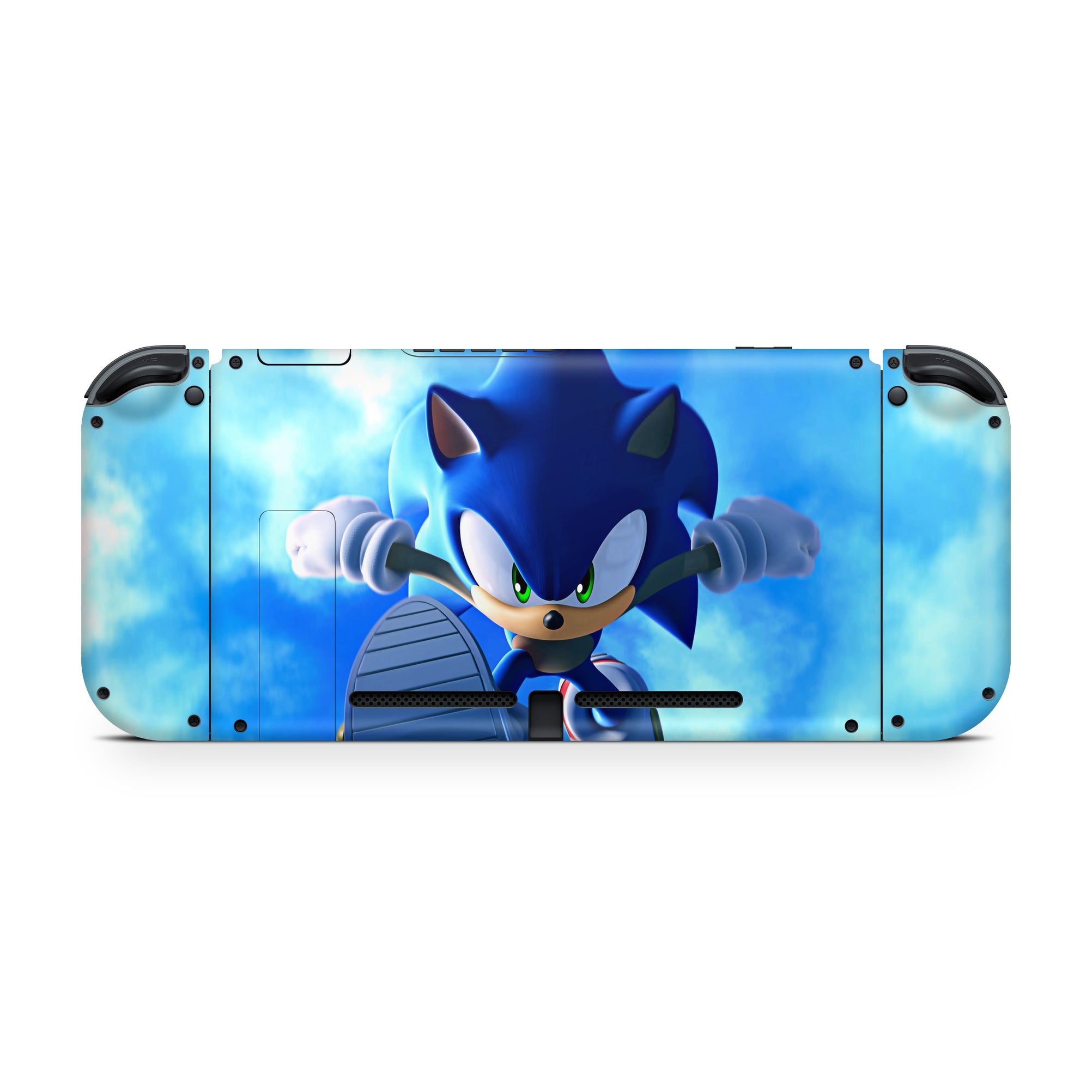 A video game skin featuring a Blue Blur Speedster 3 design for the Nintendo Switch.