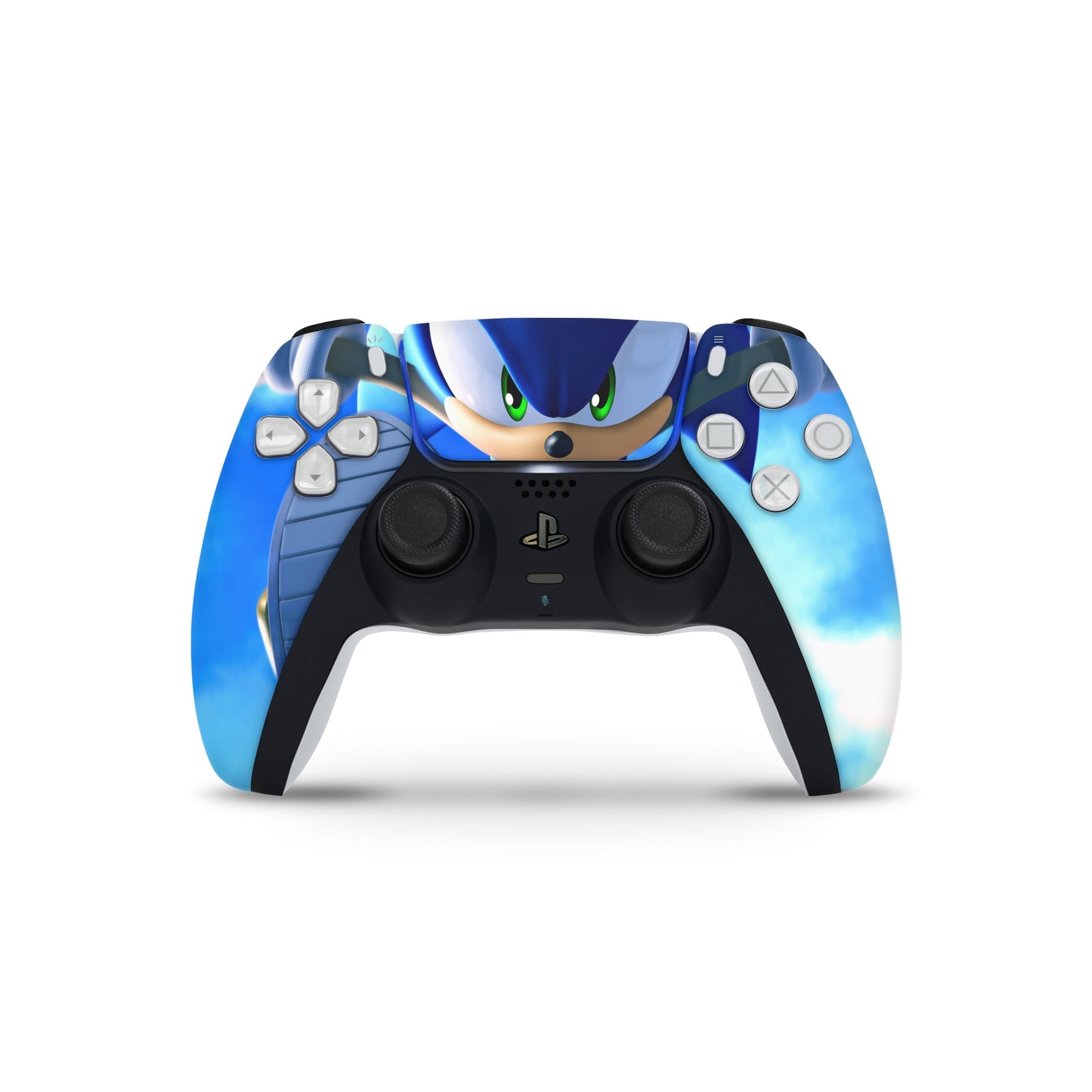 A video game skin featuring a Blue Blur Speedster 3 design for the PS5 Controller.