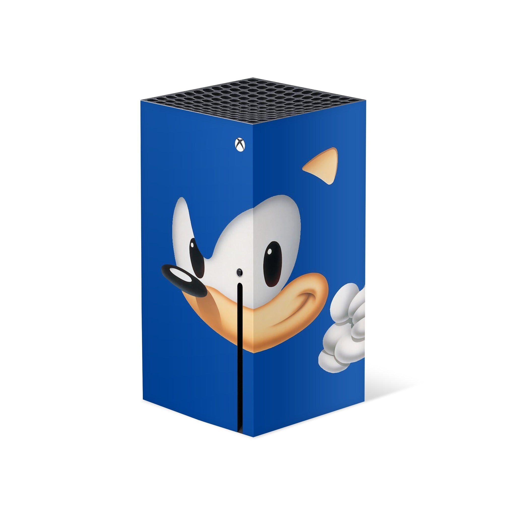 A video game skin featuring a Blue Blur Speedster 4 design for the Xbox Series X.