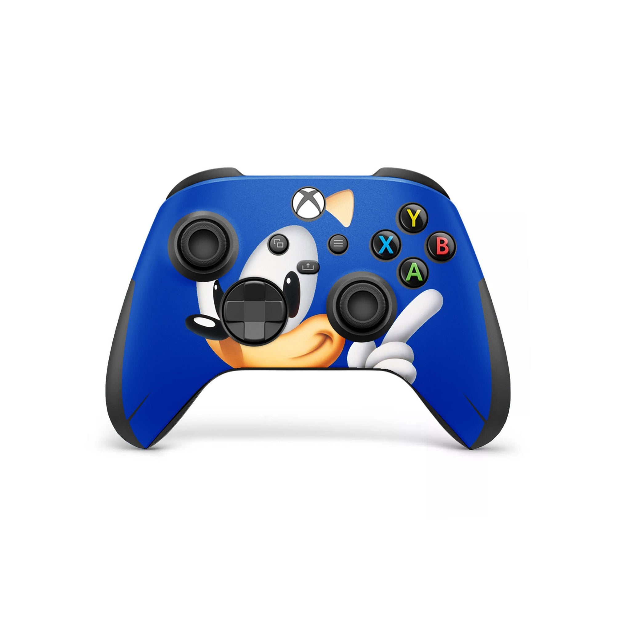 A video game skin featuring a Blue Blur Speedster 4 design for the Xbox Series Wireless Controller.