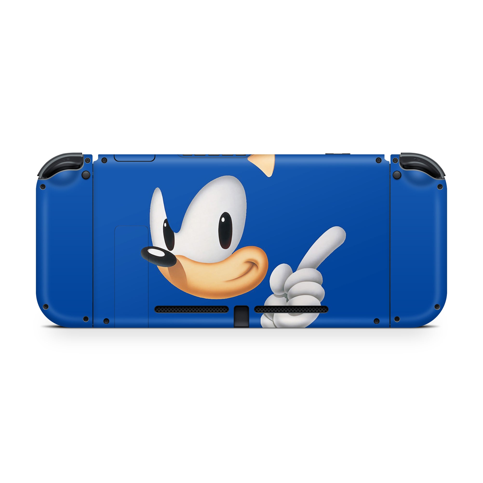 A video game skin featuring a Blue Blur Speedster 4 design for the Nintendo Switch.