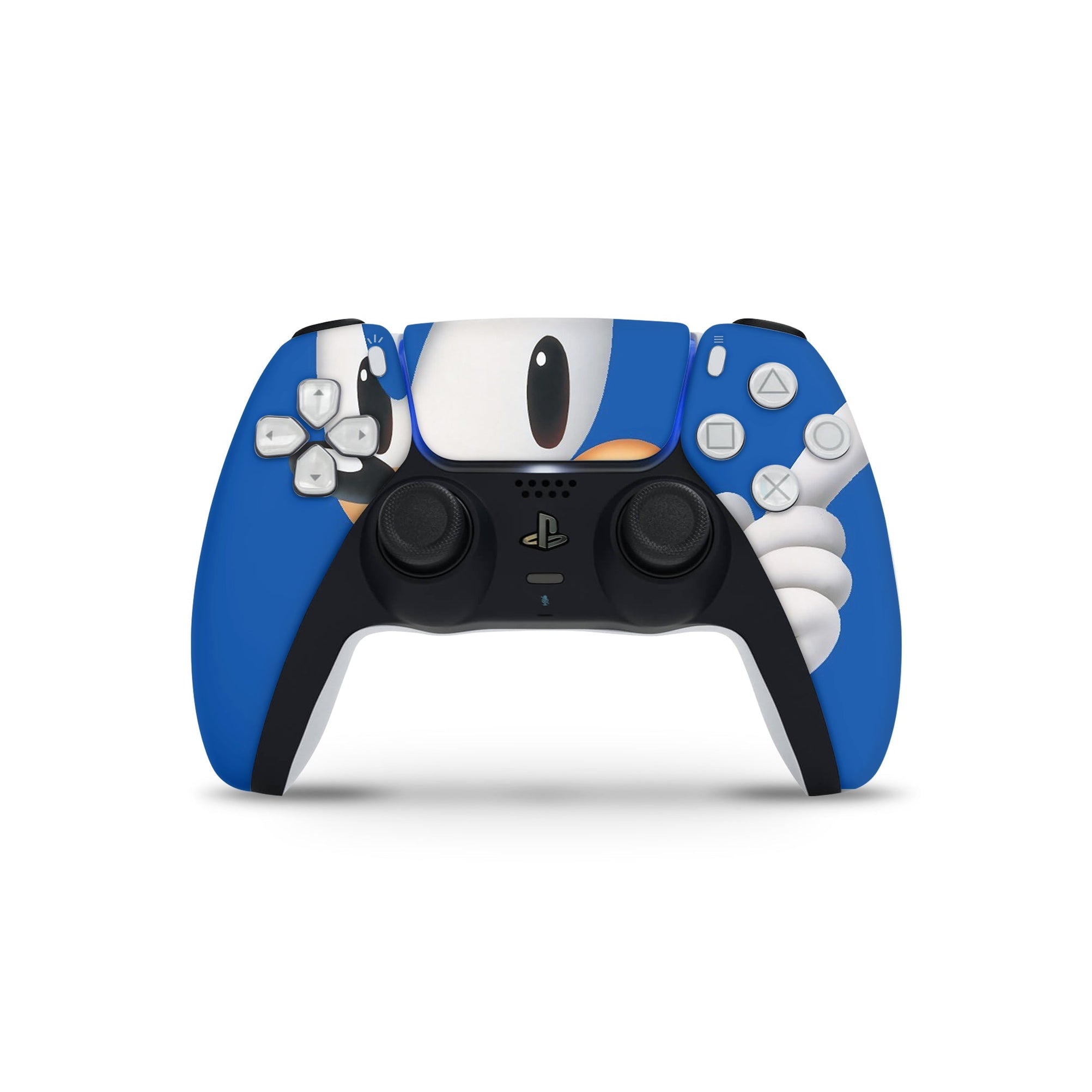 A video game skin featuring a Blue Blur Speedster 4 design for the PS5 Controller.