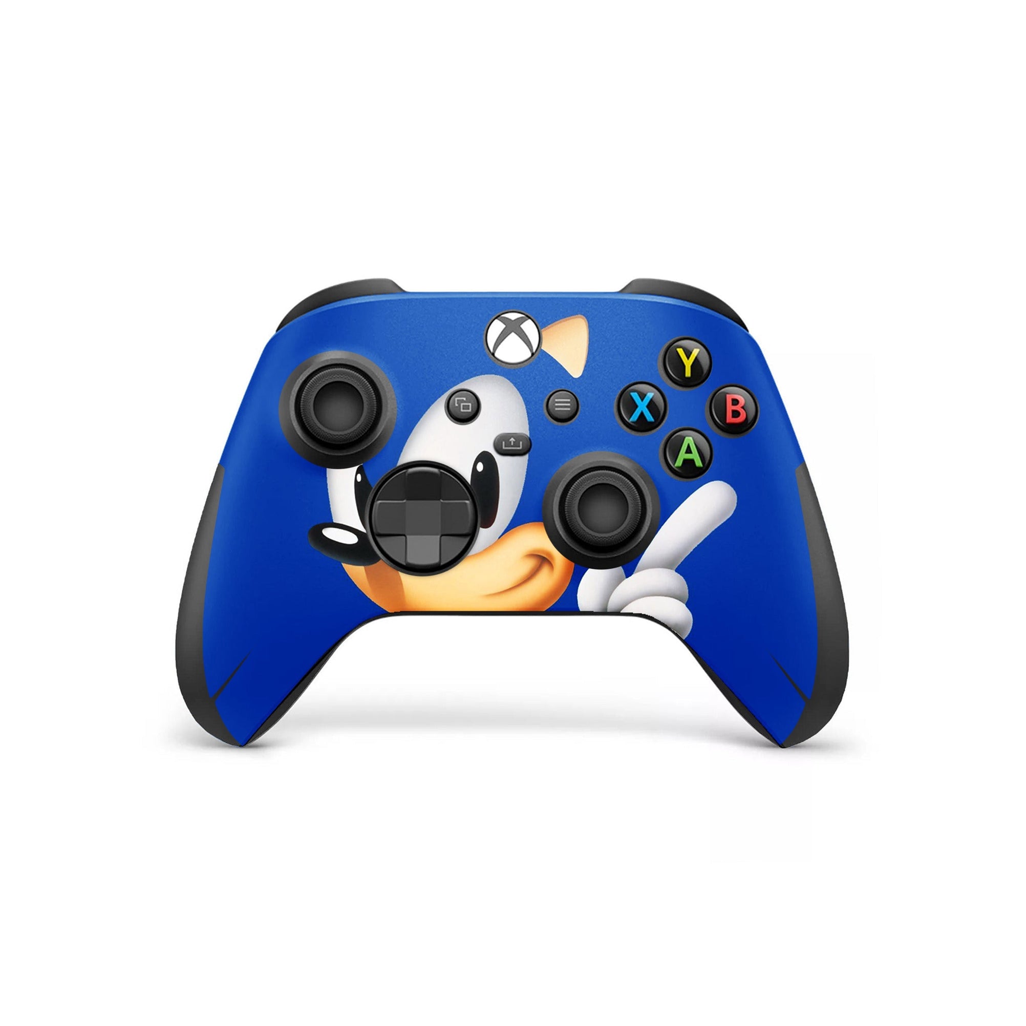 A video game skin featuring a Blue Blur Speedster 4 design for the Xbox Series X Controller.