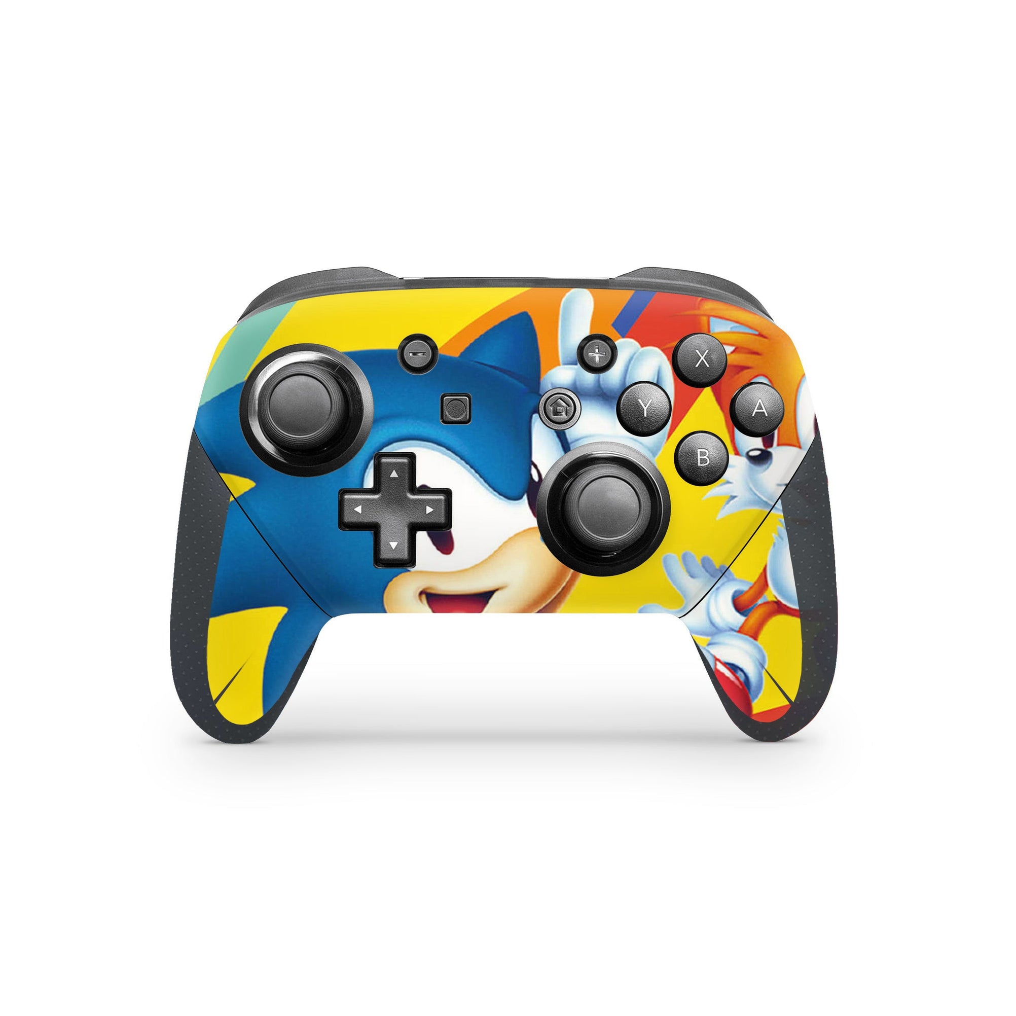 A video game skin featuring a Blue Blur Speedster 5 design for the Nintendo Switch Pro Controller.