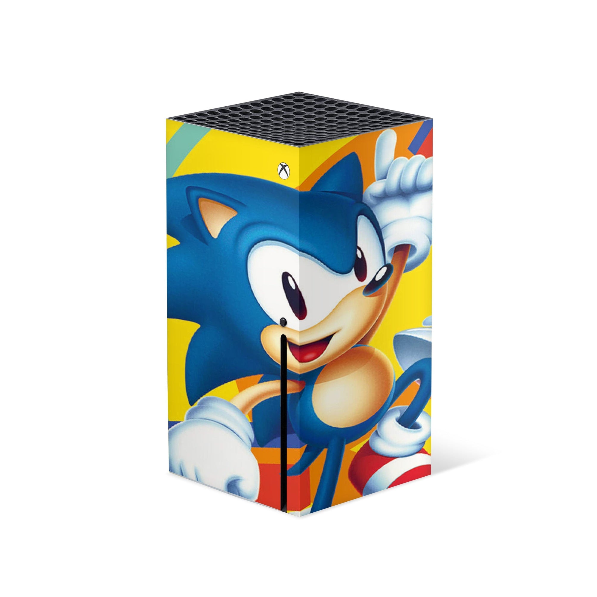 A video game skin featuring a Blue Blur Speedster 5 design for the Xbox Series X.