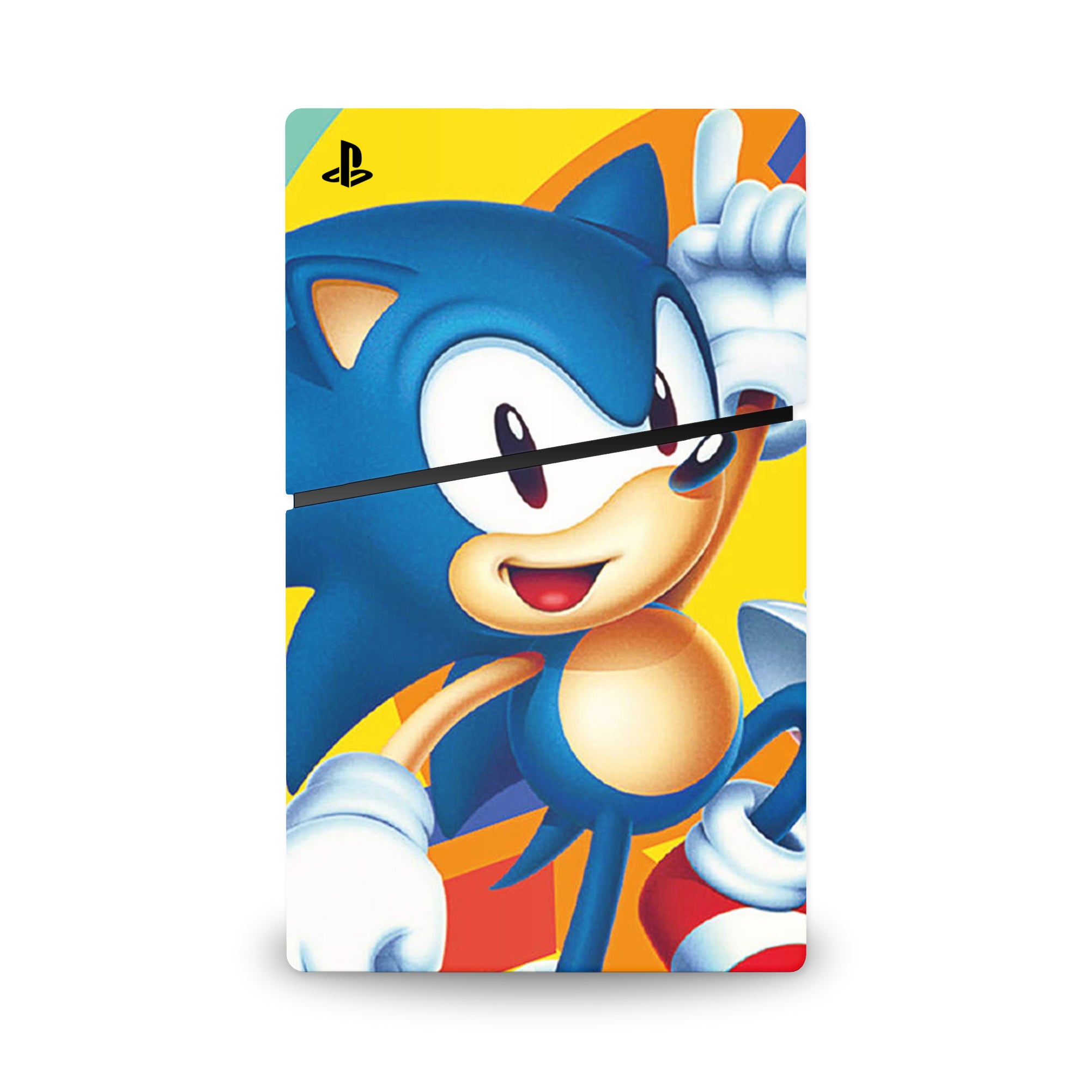 A video game skin featuring a Blue Blur Speedster 5 design for the PS5 Slim.