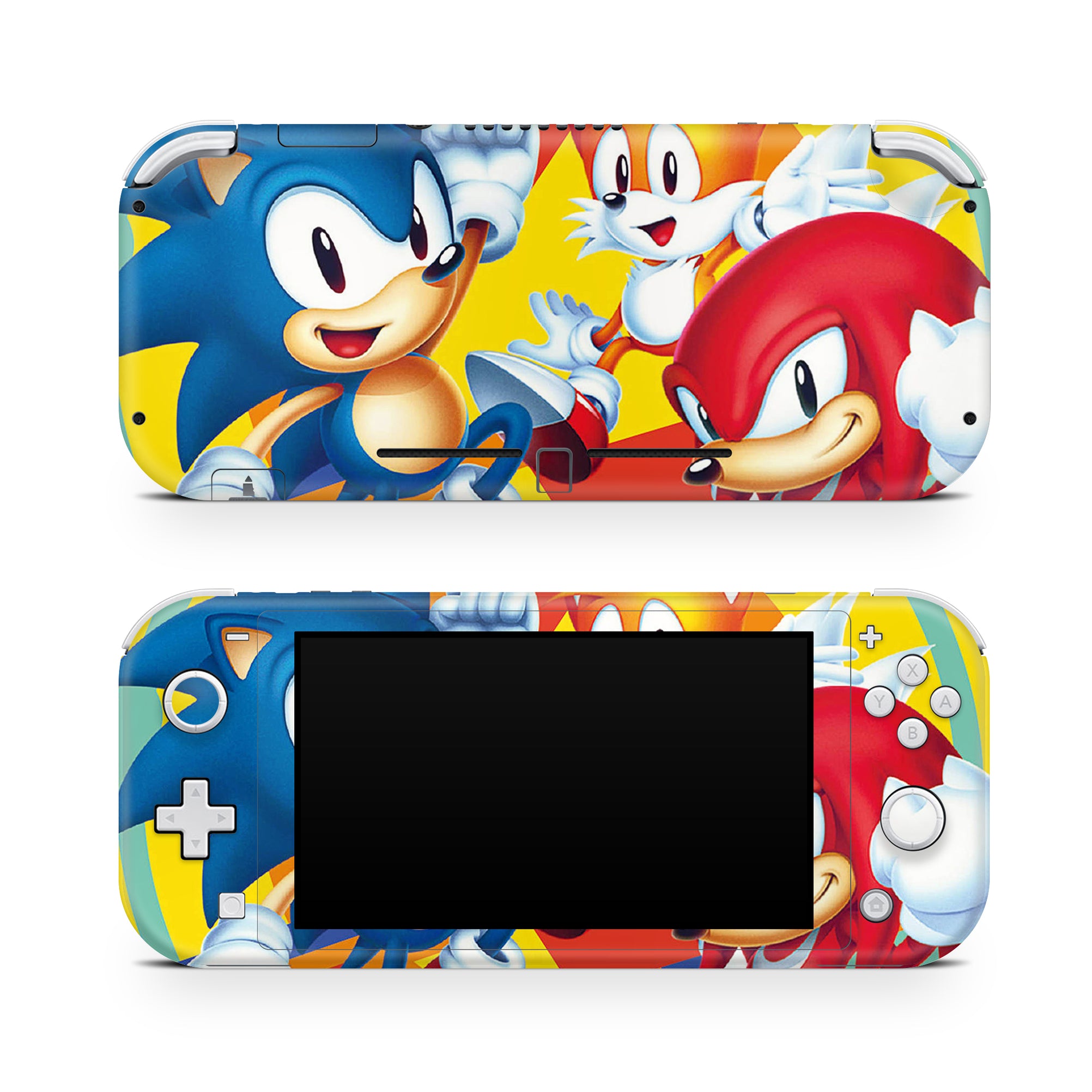 A video game skin featuring a Blue Blur Speedster 5 design for the Nintendo Switch Lite.