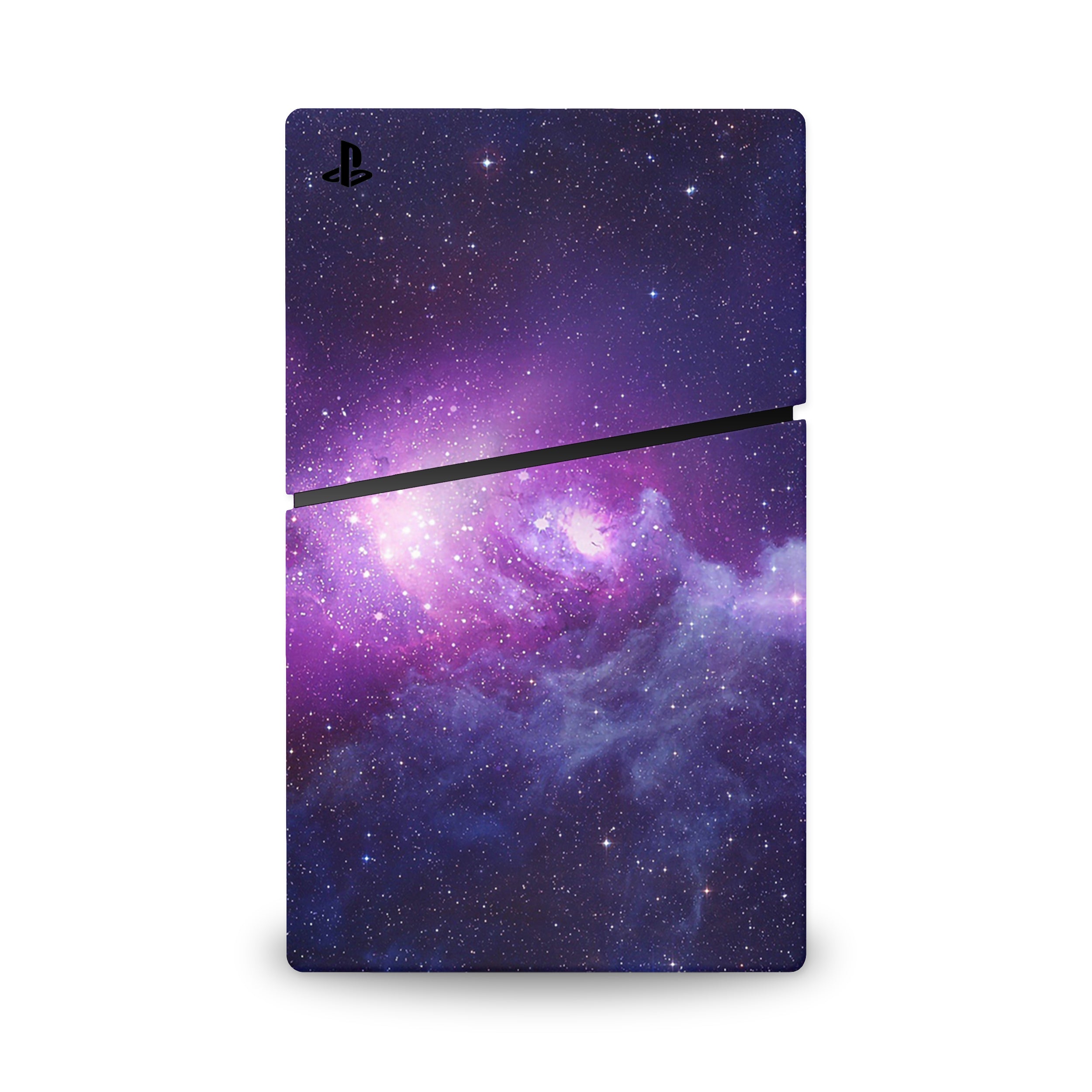 A video game skin featuring a Cosmic Wonders 18 design for the PS5 Slim Digital.