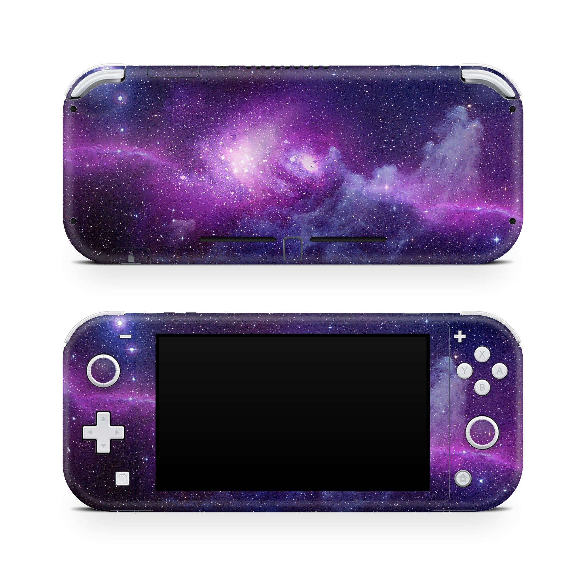 A video game skin featuring a Cosmic Wonders 18 design for the Nintendo Switch Lite.