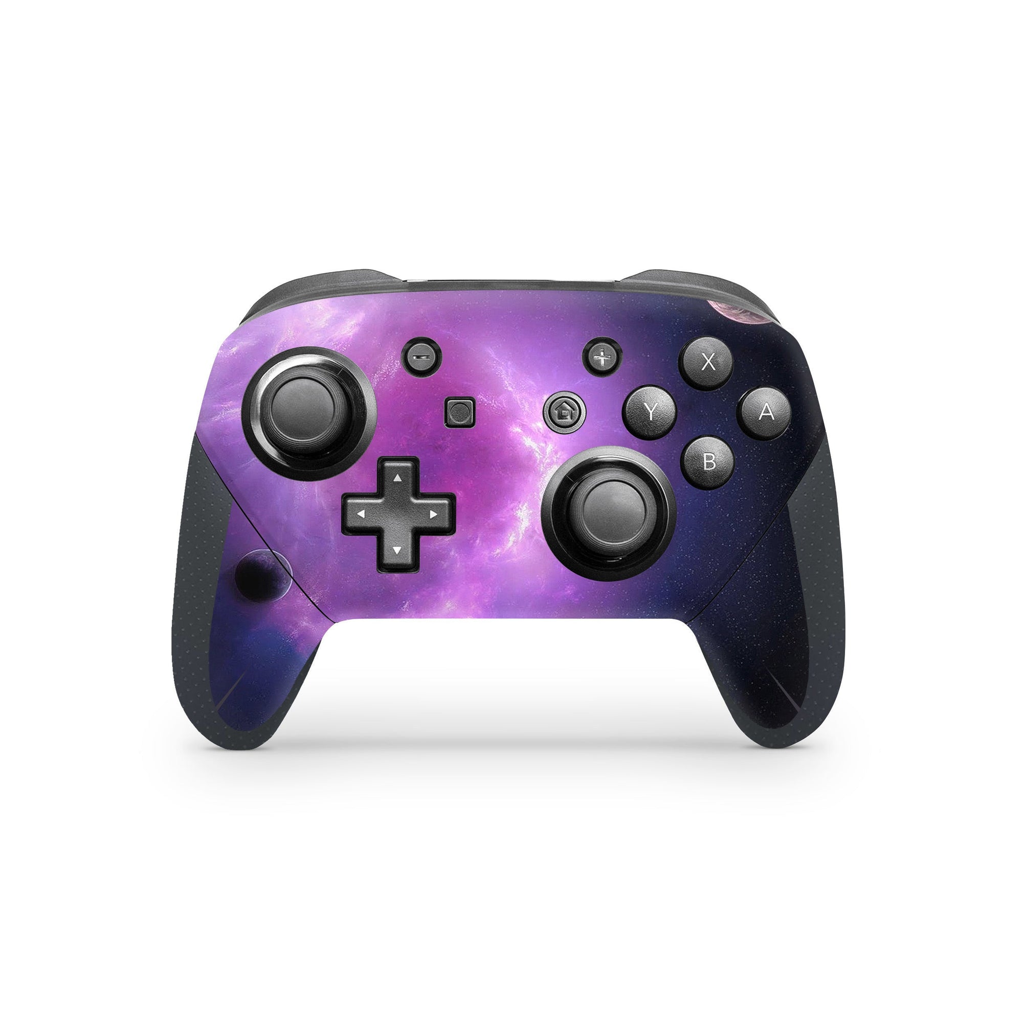 A video game skin featuring a Cosmic Wonders 31 design for the Nintendo Switch Pro Controller.