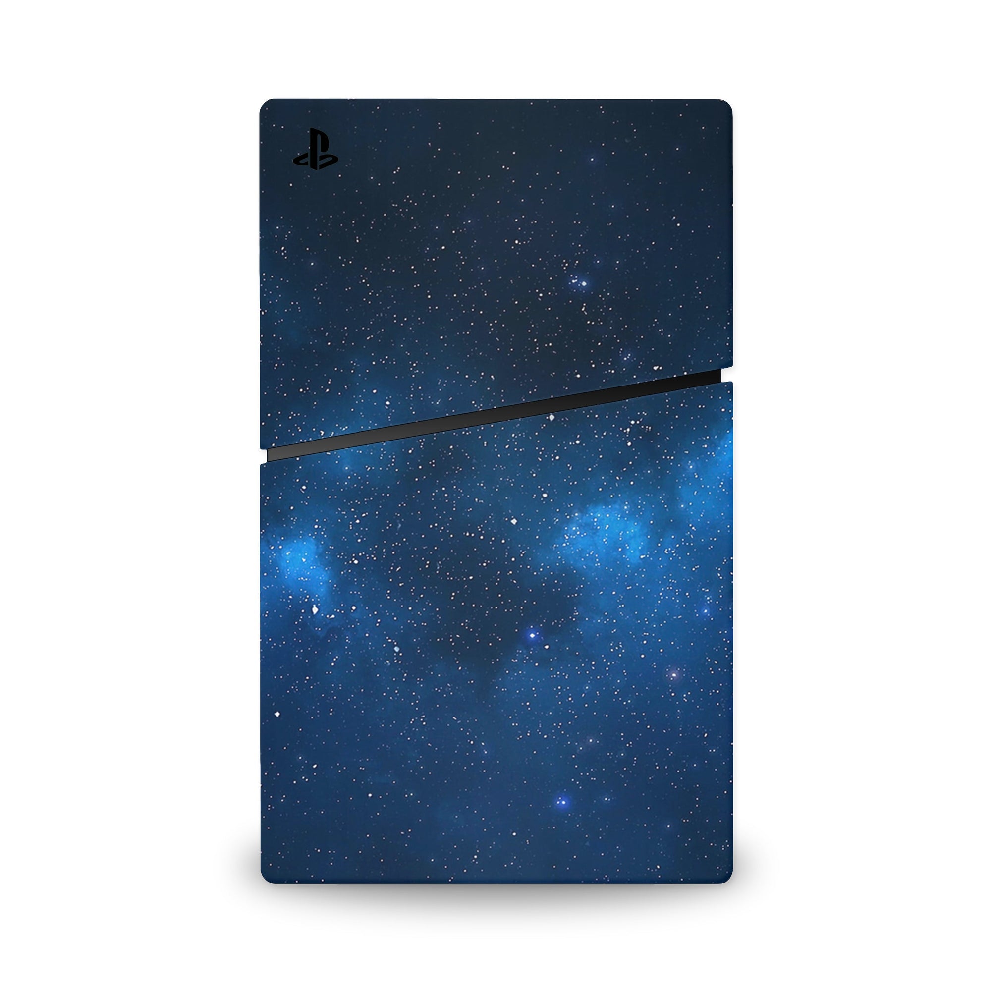 A video game skin featuring a Cosmic Wonders 6 design for the PS5 Slim Digital.