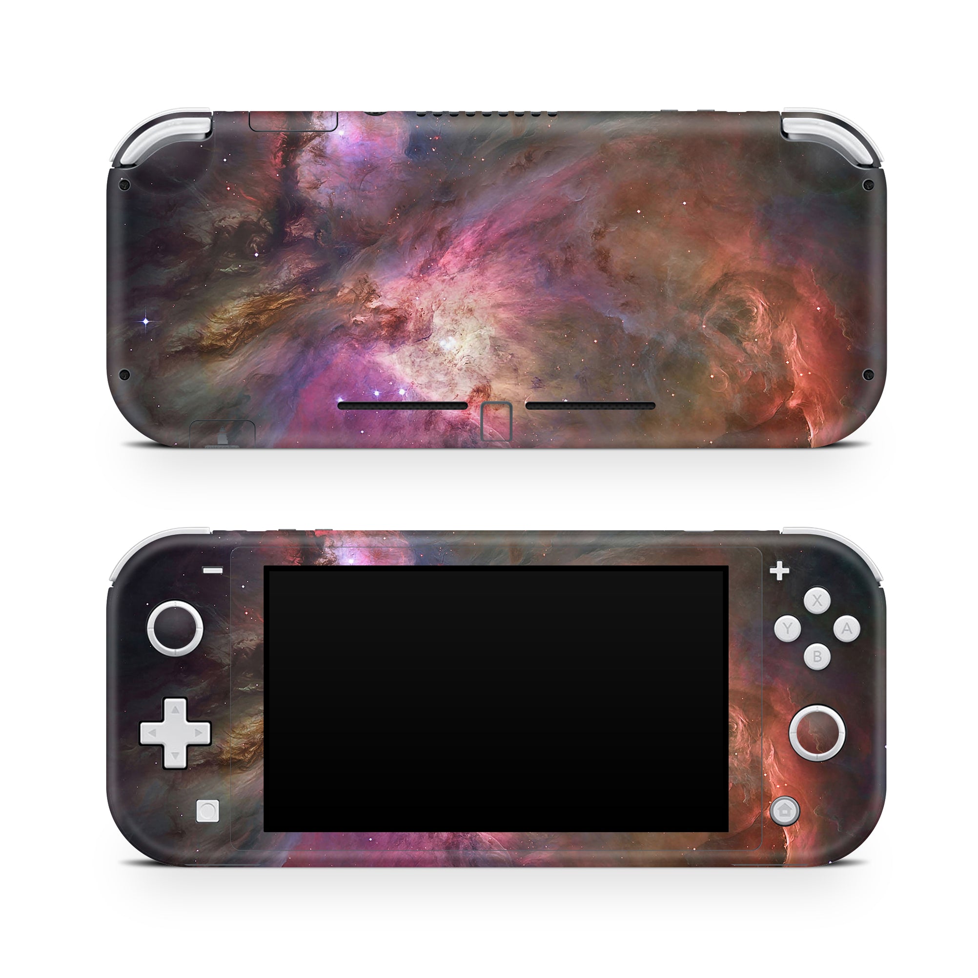 A video game skin featuring a Cosmic Wonders 8 design for the Nintendo Switch Lite.