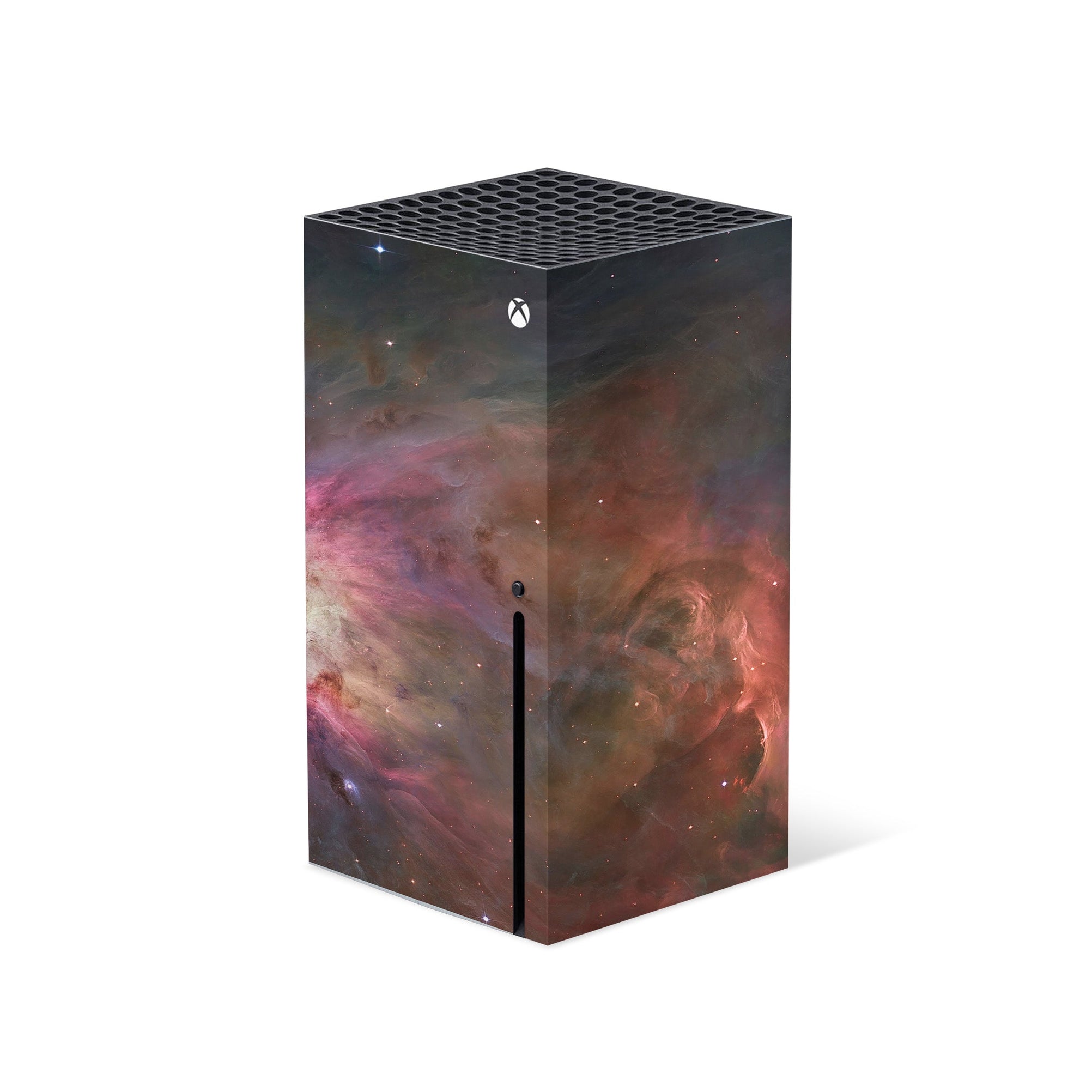 A video game skin featuring a Cosmic Wonders 8 design for the Xbox Series X.