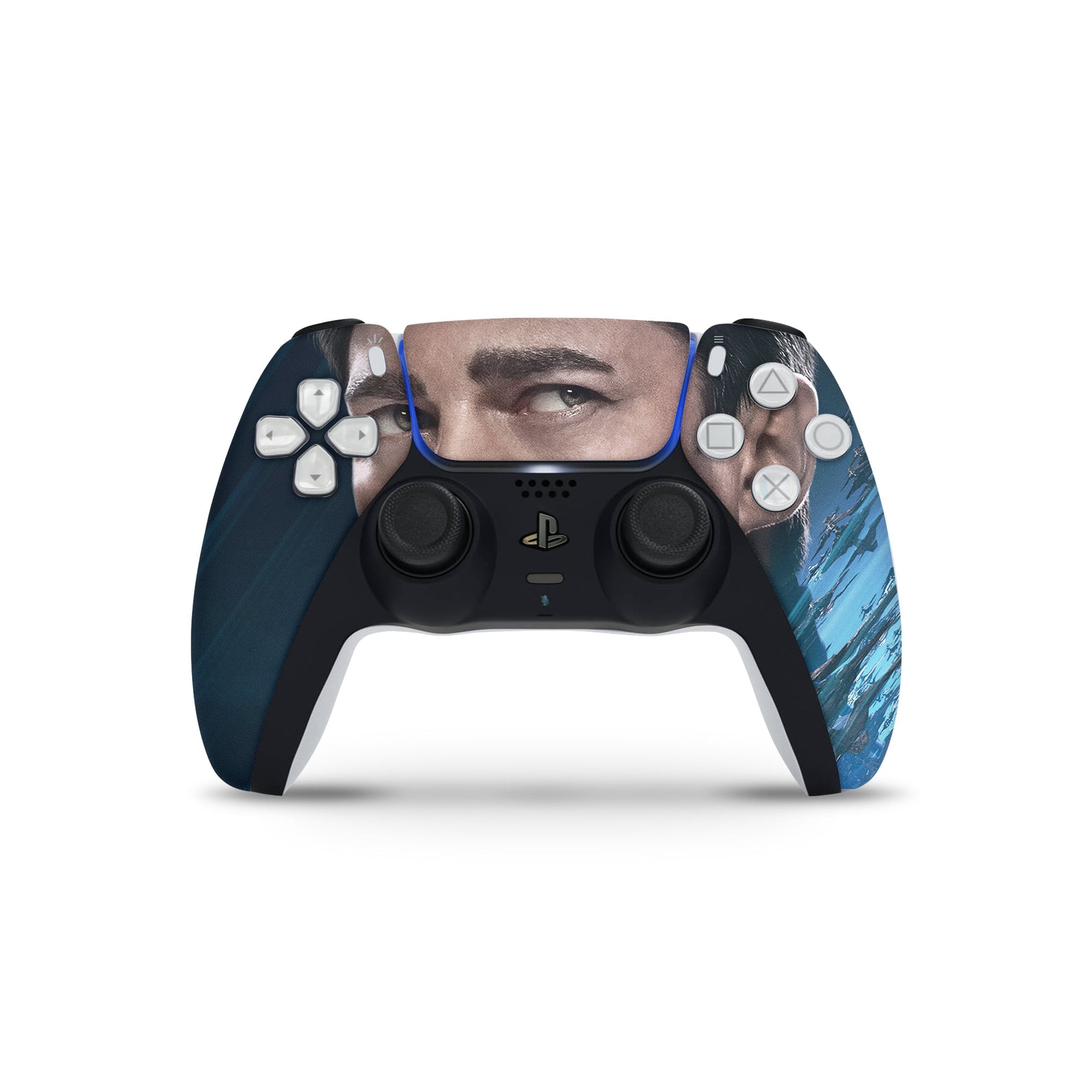 A video game skin featuring a Exploration Beyond 4 design for the PS5 Controller.