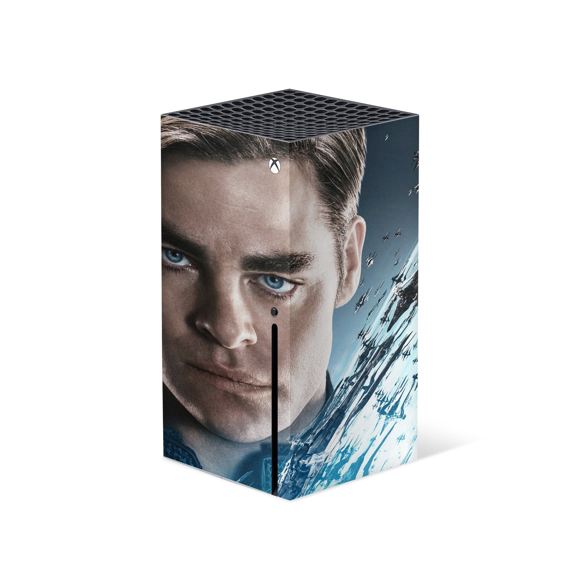 A video game skin featuring a Exploration Beyond 6 design for the Xbox Series X.