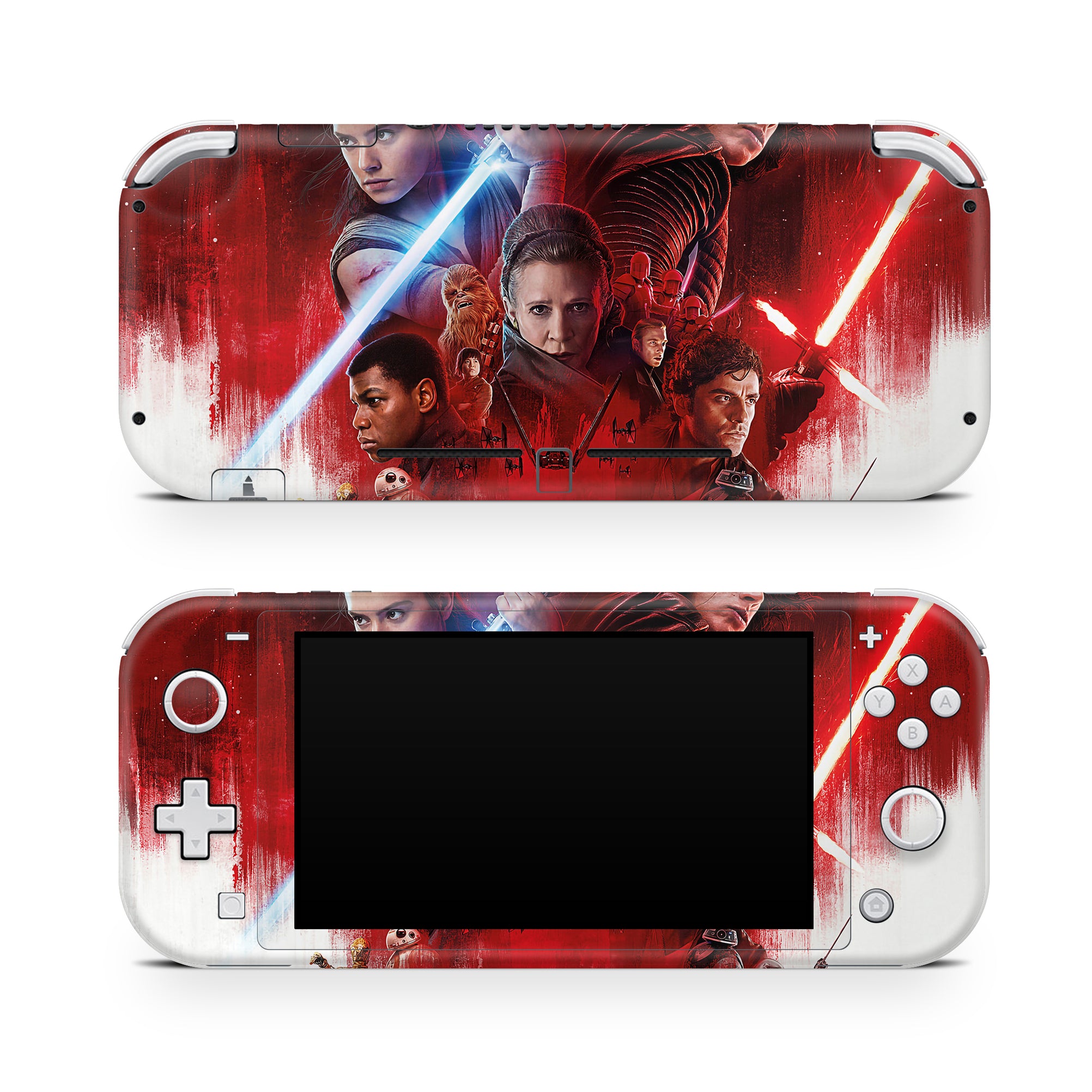 A video game skin featuring a Galactic Saga 2 design for the Nintendo Switch Lite.