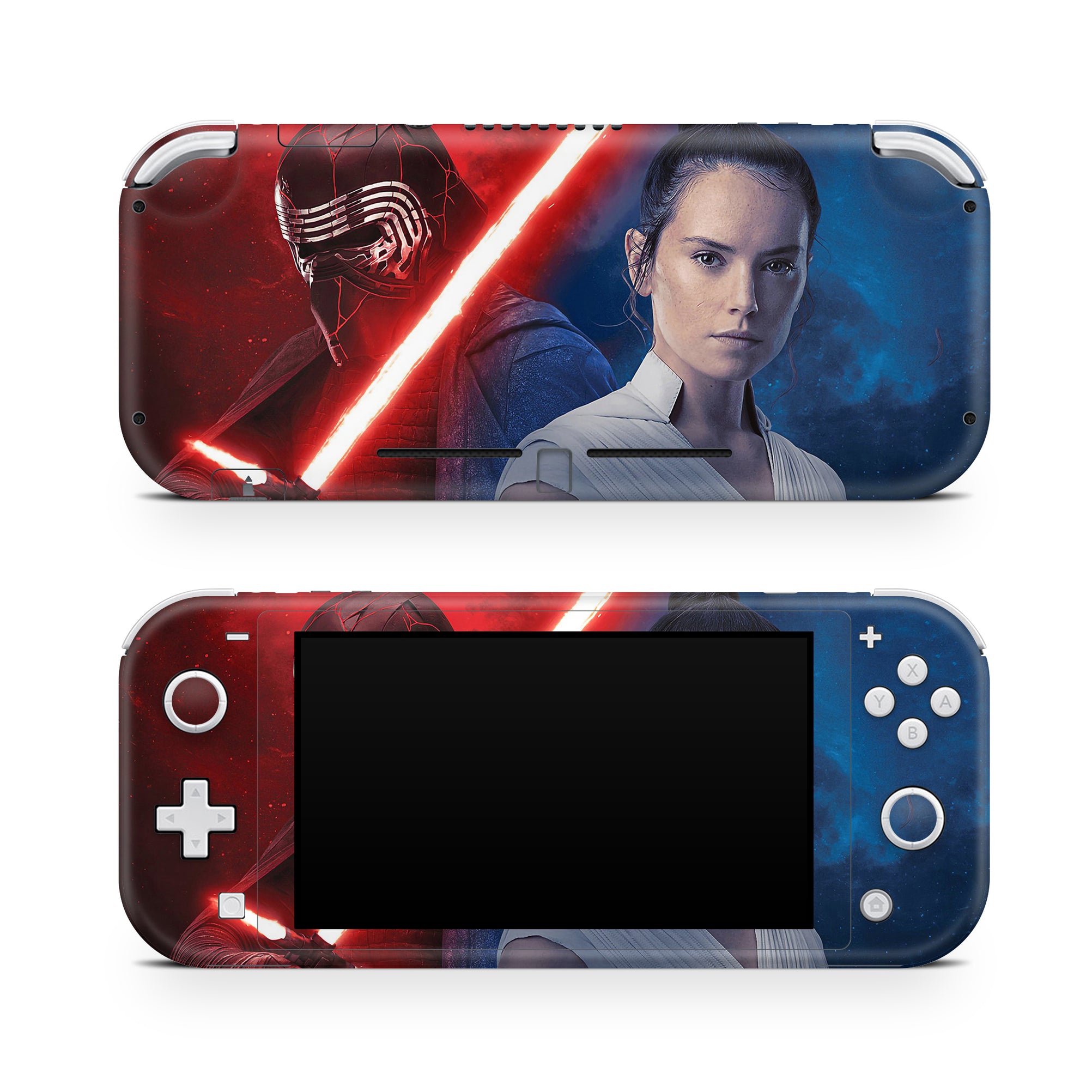 A video game skin featuring a Galactic Saga 3 design for the Nintendo Switch Lite.