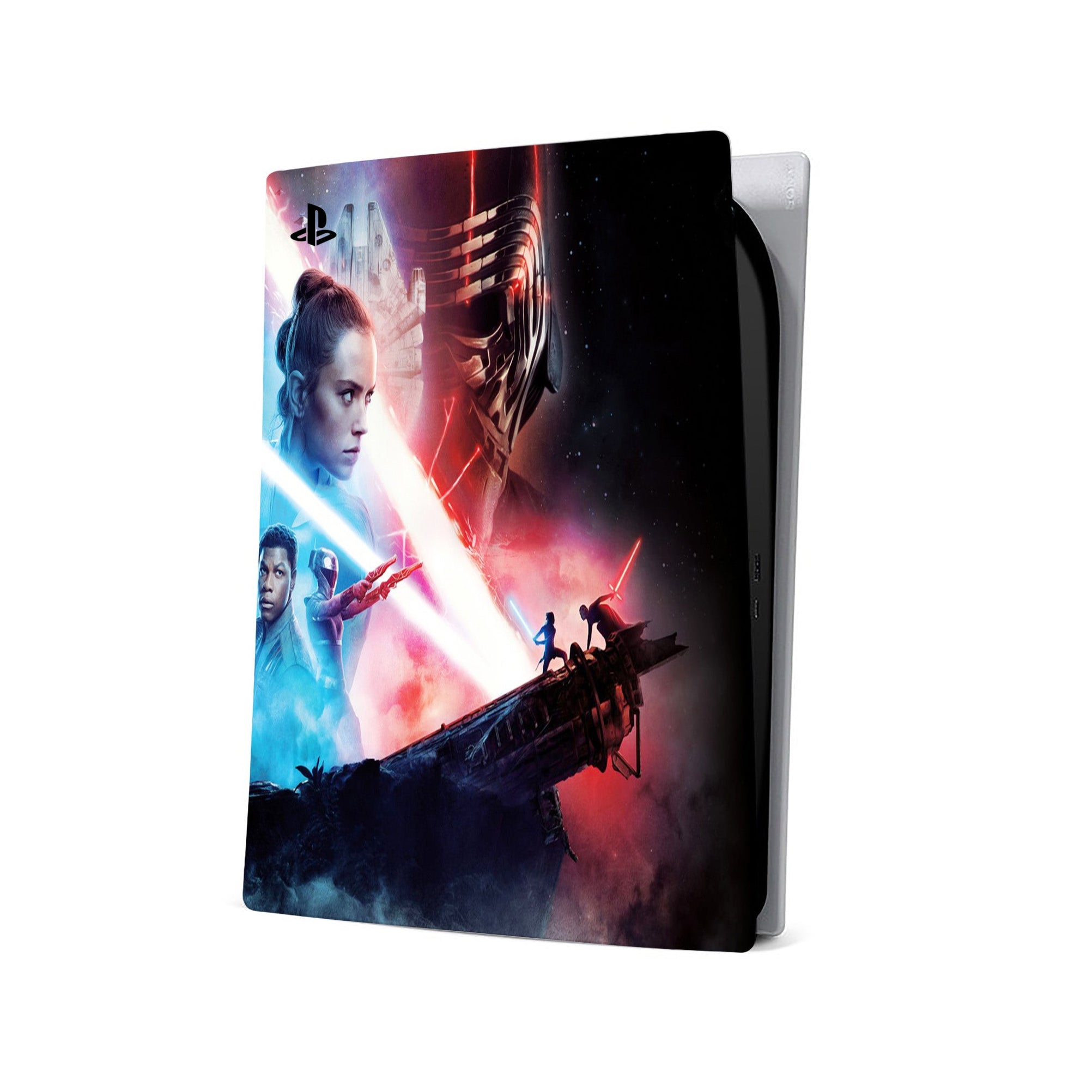 A video game skin featuring a Galactic Saga 4 design for the PS5.