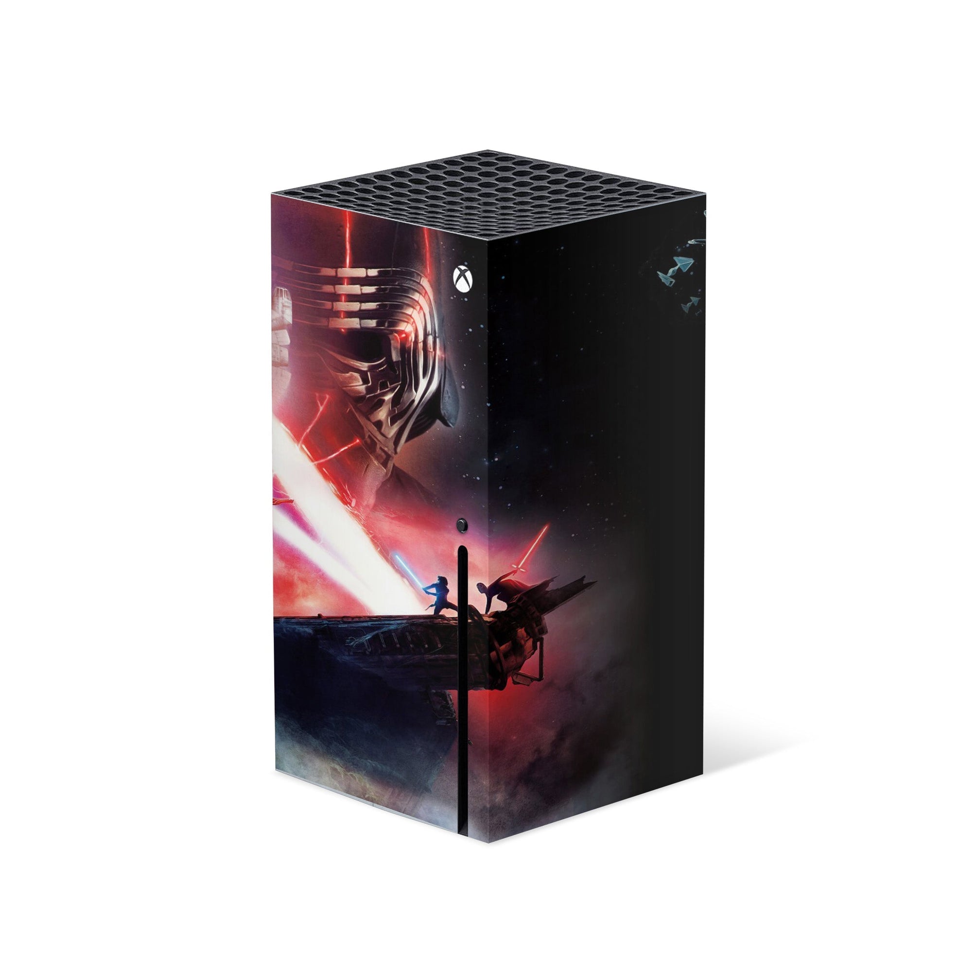 A video game skin featuring a Galactic Saga 4 design for the Xbox Series X.