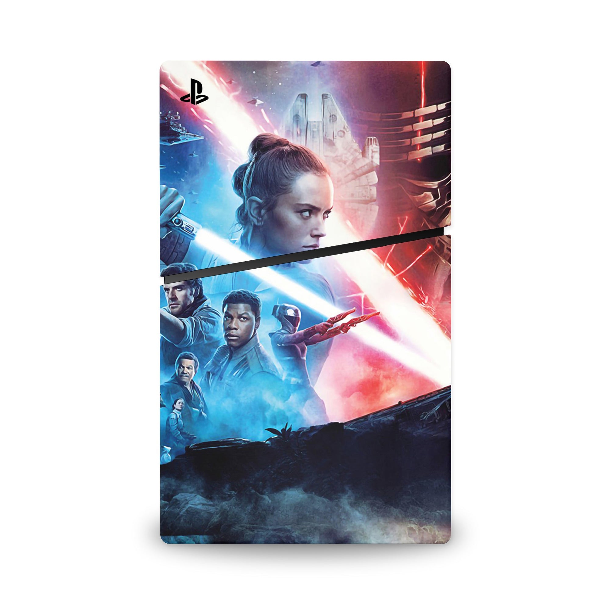 A video game skin featuring a Galactic Saga 4 design for the PS5 Slim Digital.