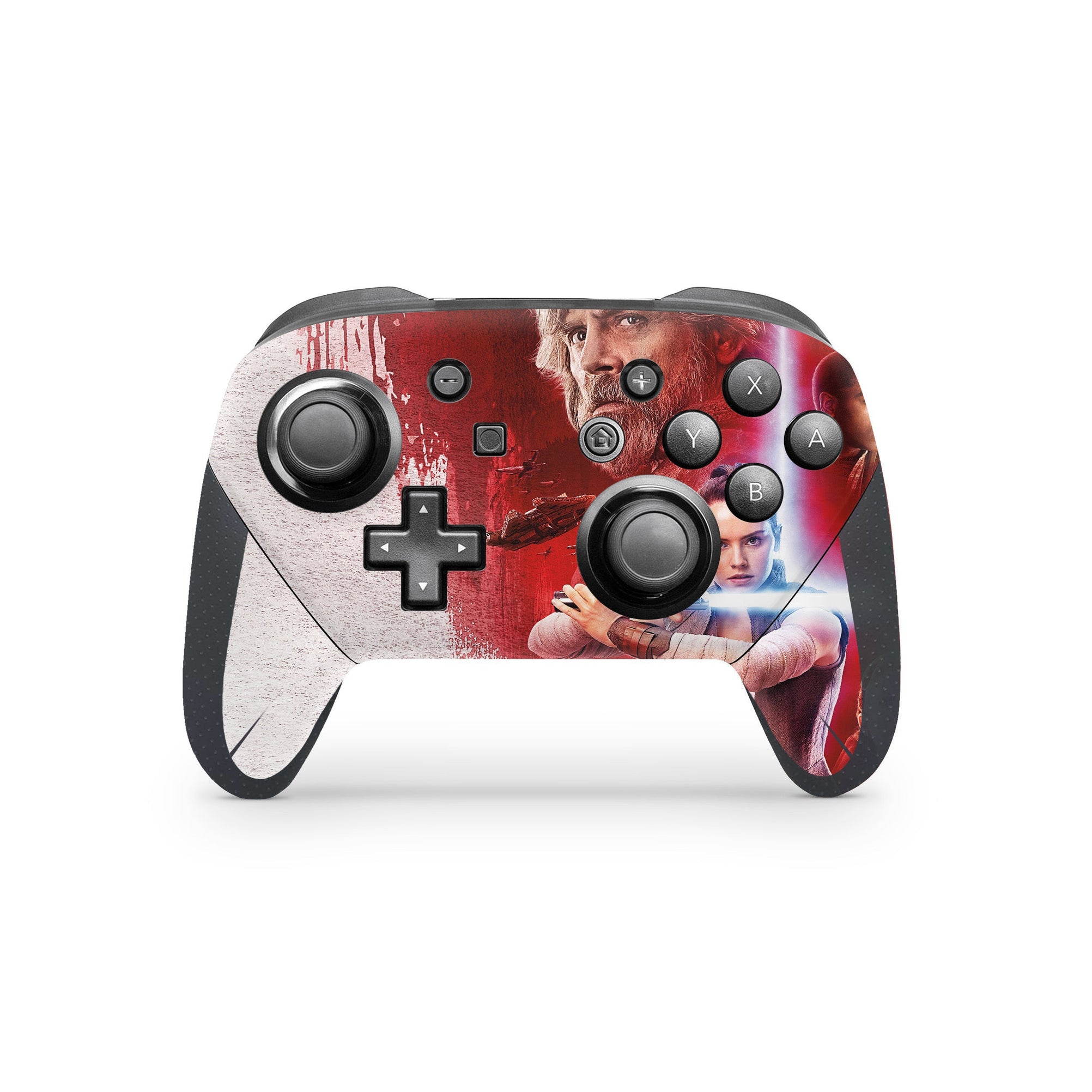 A video game skin featuring a Galactic Saga 6 design for the Nintendo Switch Pro Controller.