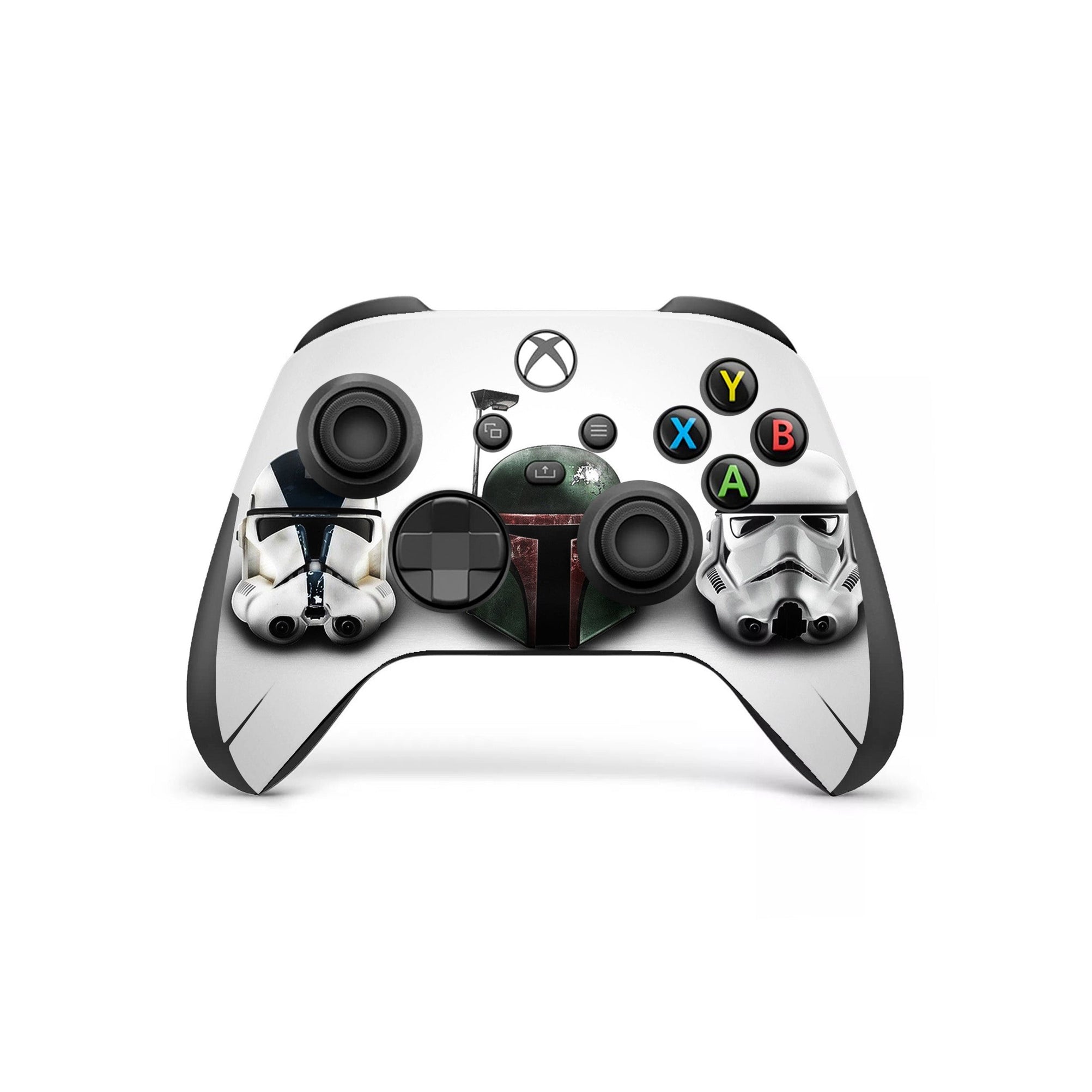 A video game skin featuring a Galactic Saga 7 design for the Xbox Series Wireless Controller.