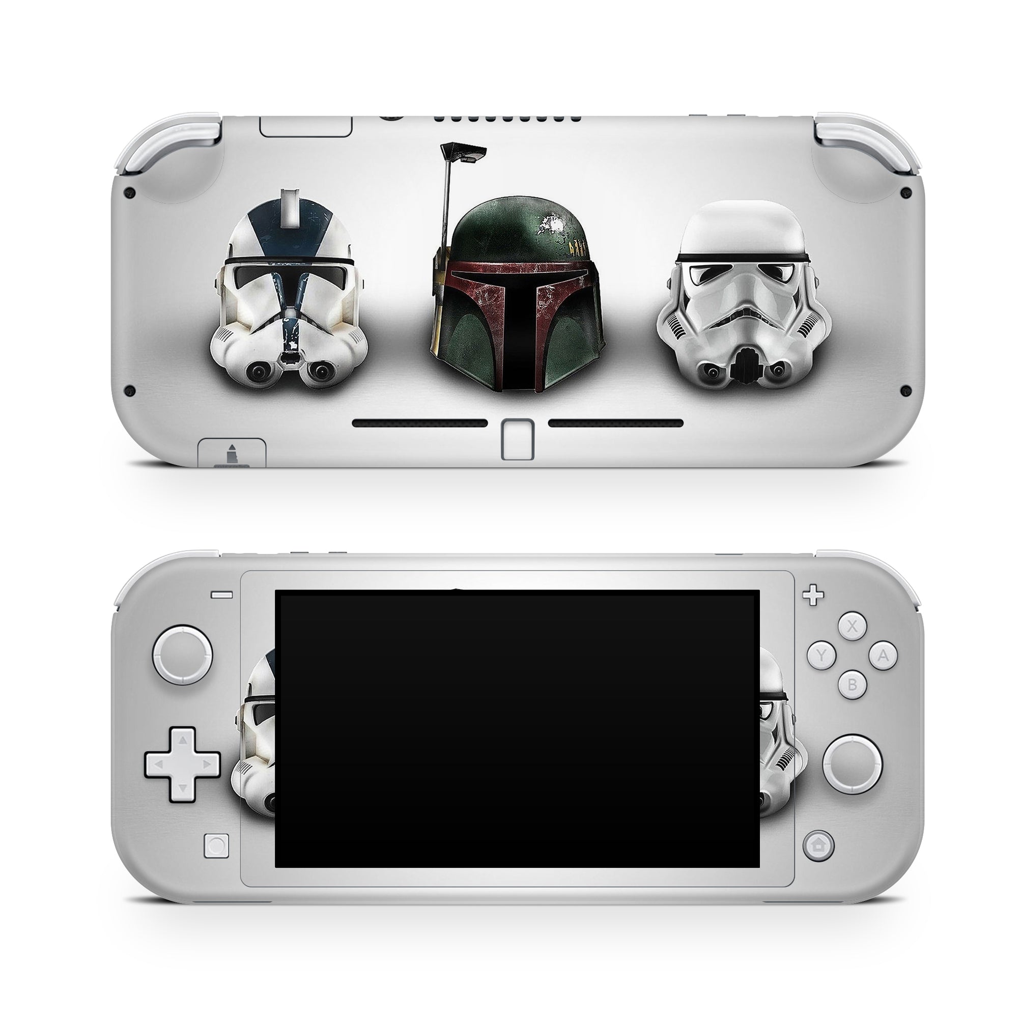 A video game skin featuring a Galactic Saga 7 design for the Nintendo Switch Lite.