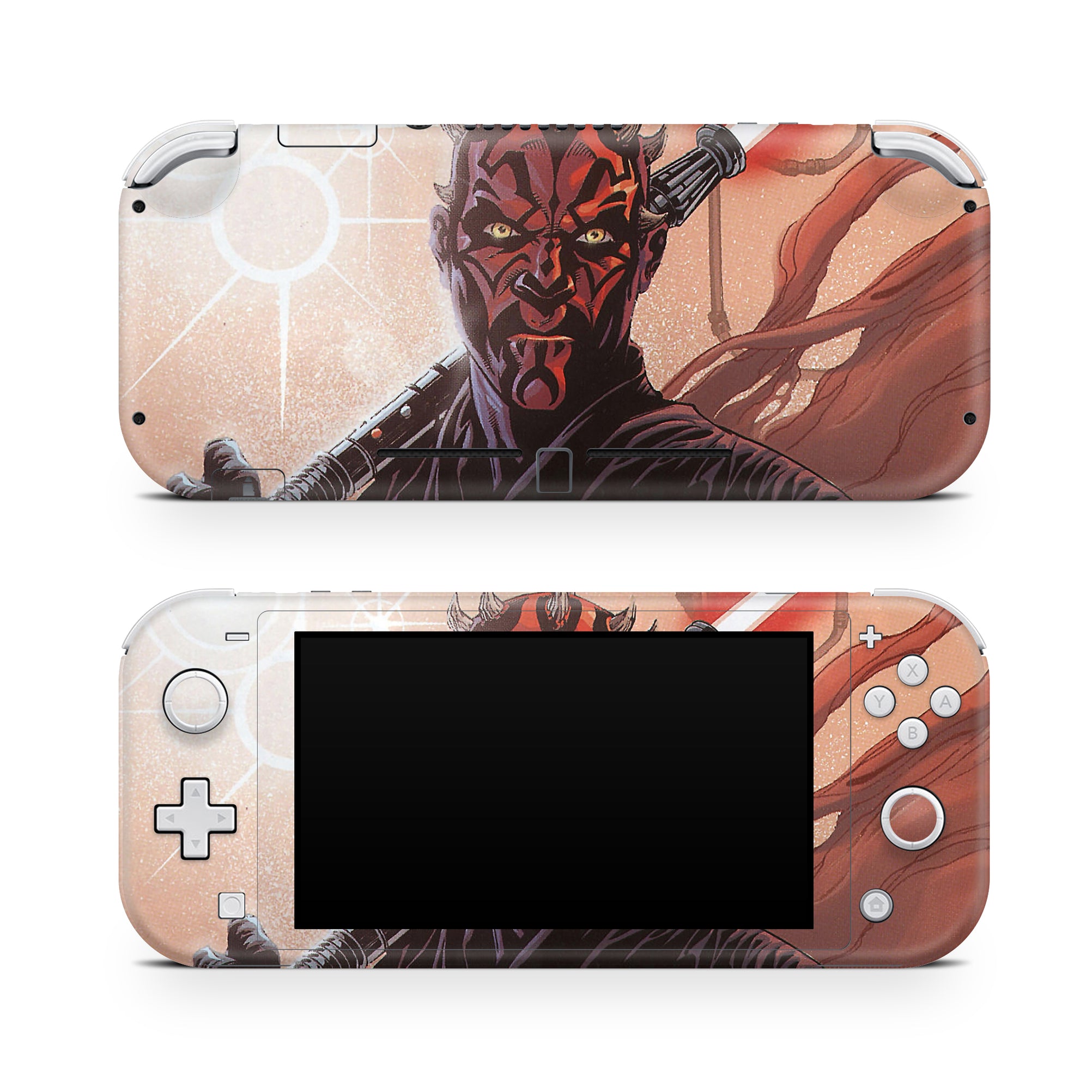 A video game skin featuring a Void Assassin design for the Nintendo Switch Lite.