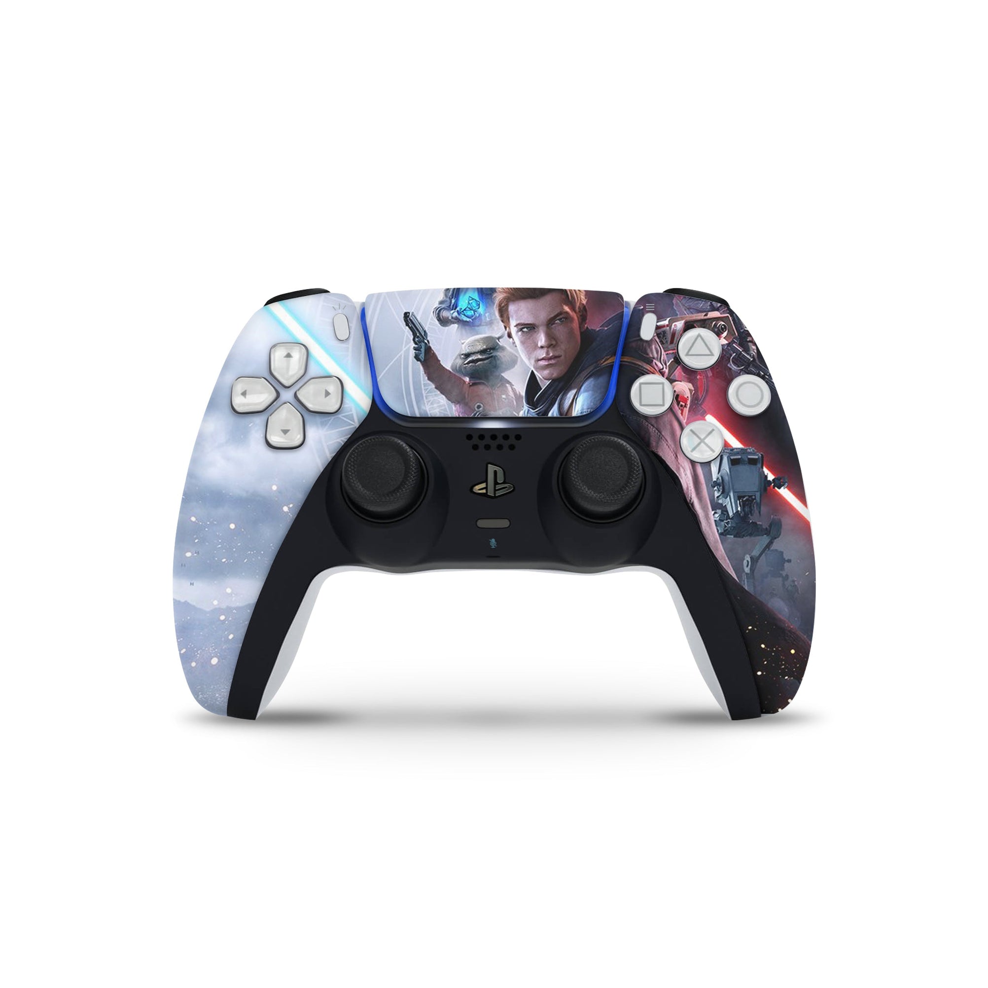 A video game skin featuring a Galactic Knight Quest 1 design for the PS5 Controller.