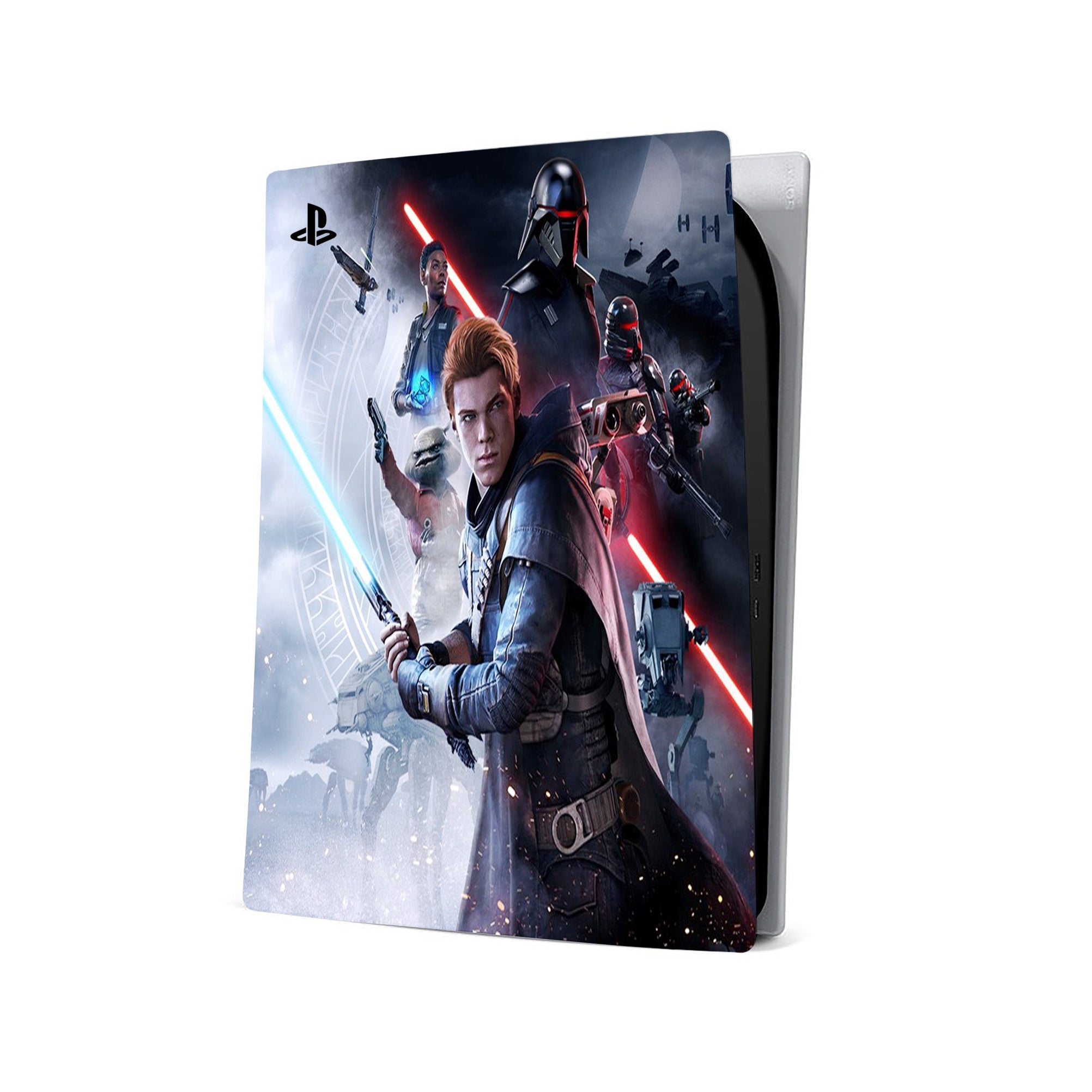 A video game skin featuring a Galactic Knight Quest 1 design for the PS5.