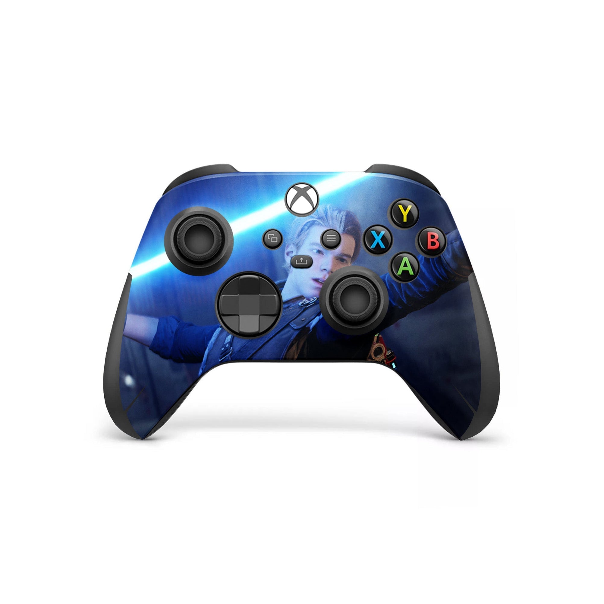 A video game skin featuring a Galactic Knight Quest 2 design for the Xbox Series X Controller.