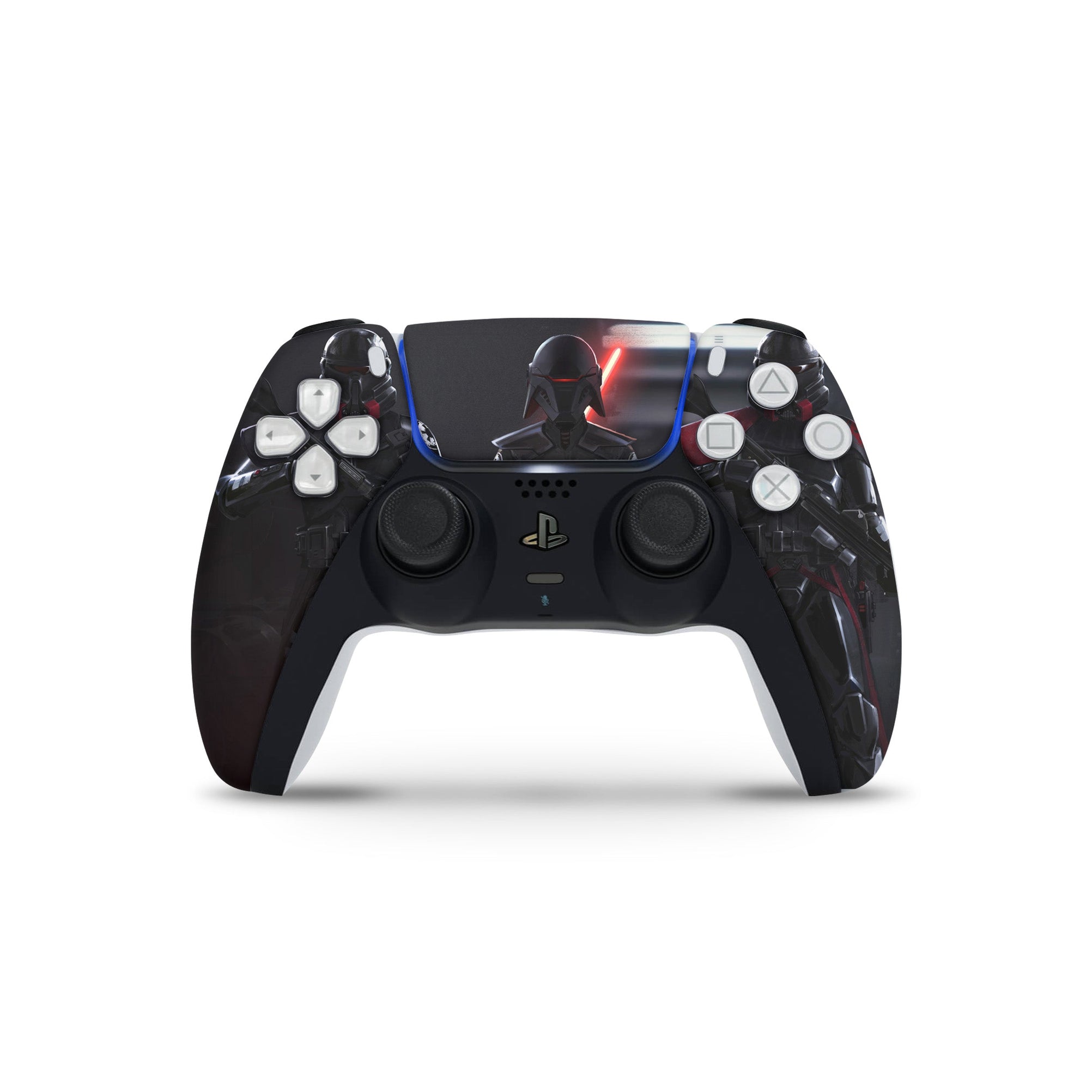 A video game skin featuring a Galactic Knight Quest 3 design for the PS5 Controller.