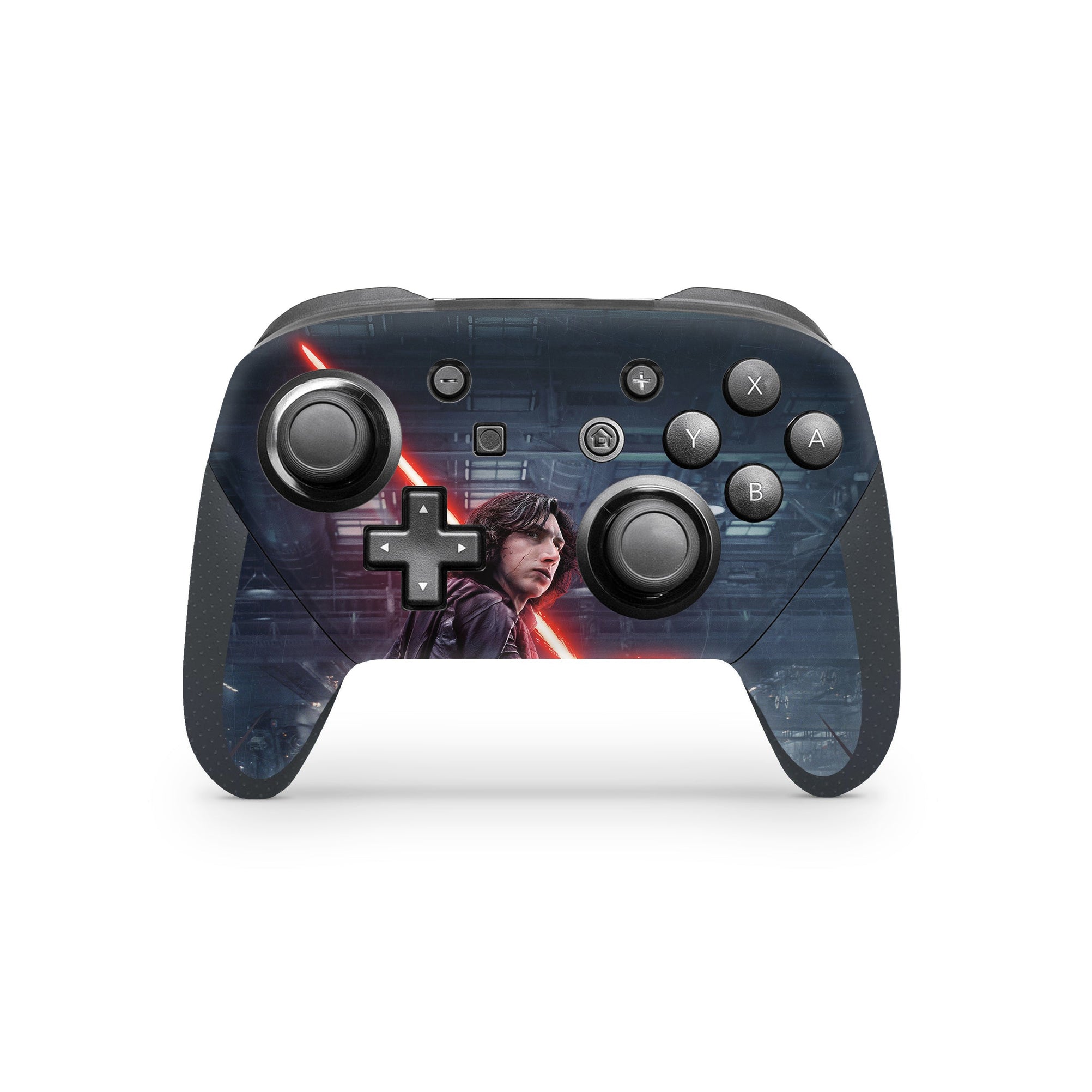 A video game skin featuring a Lord of Shadows 1 design for the Nintendo Switch Pro Controller.