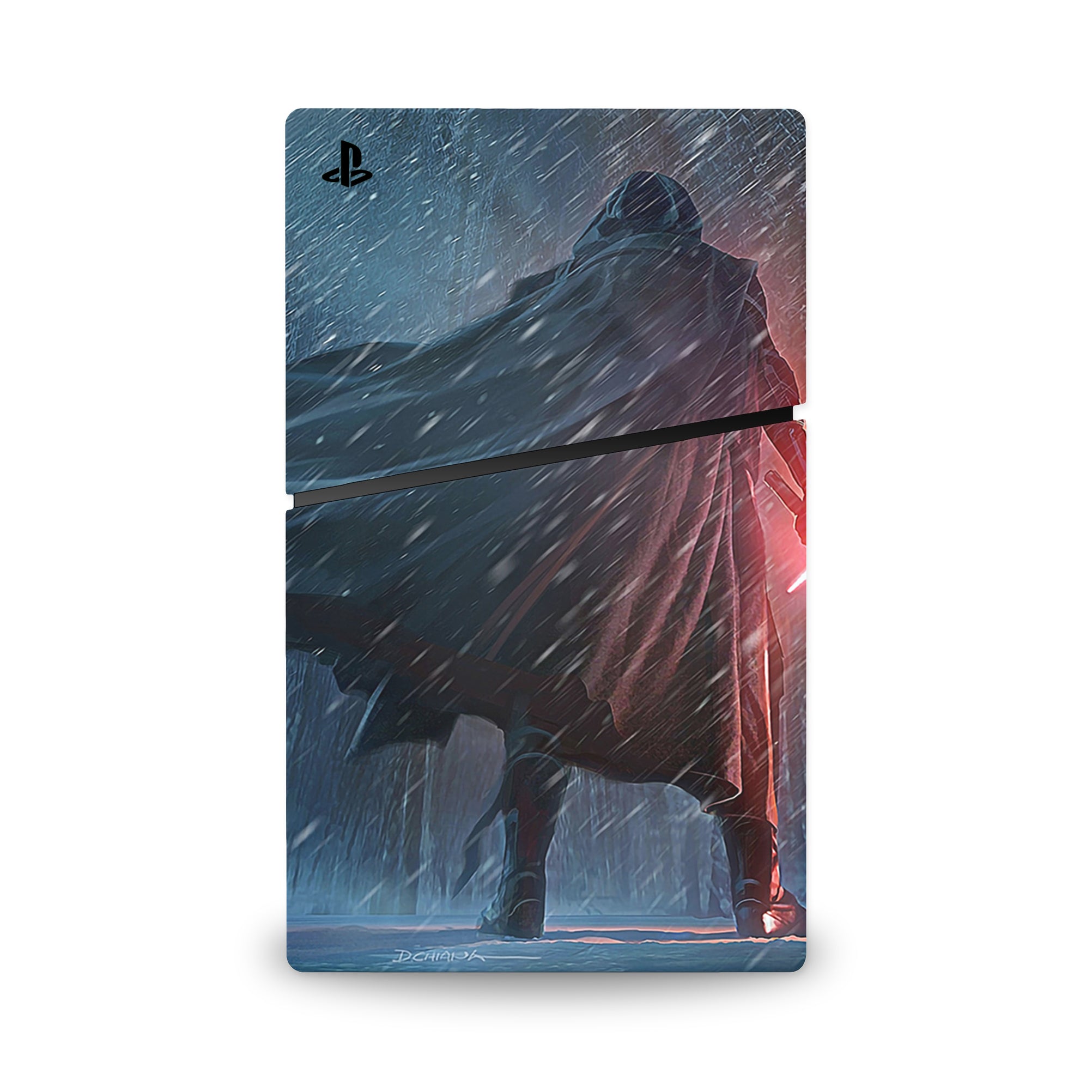 A video game skin featuring a Lord of Shadows 3 design for the PS5 Slim.