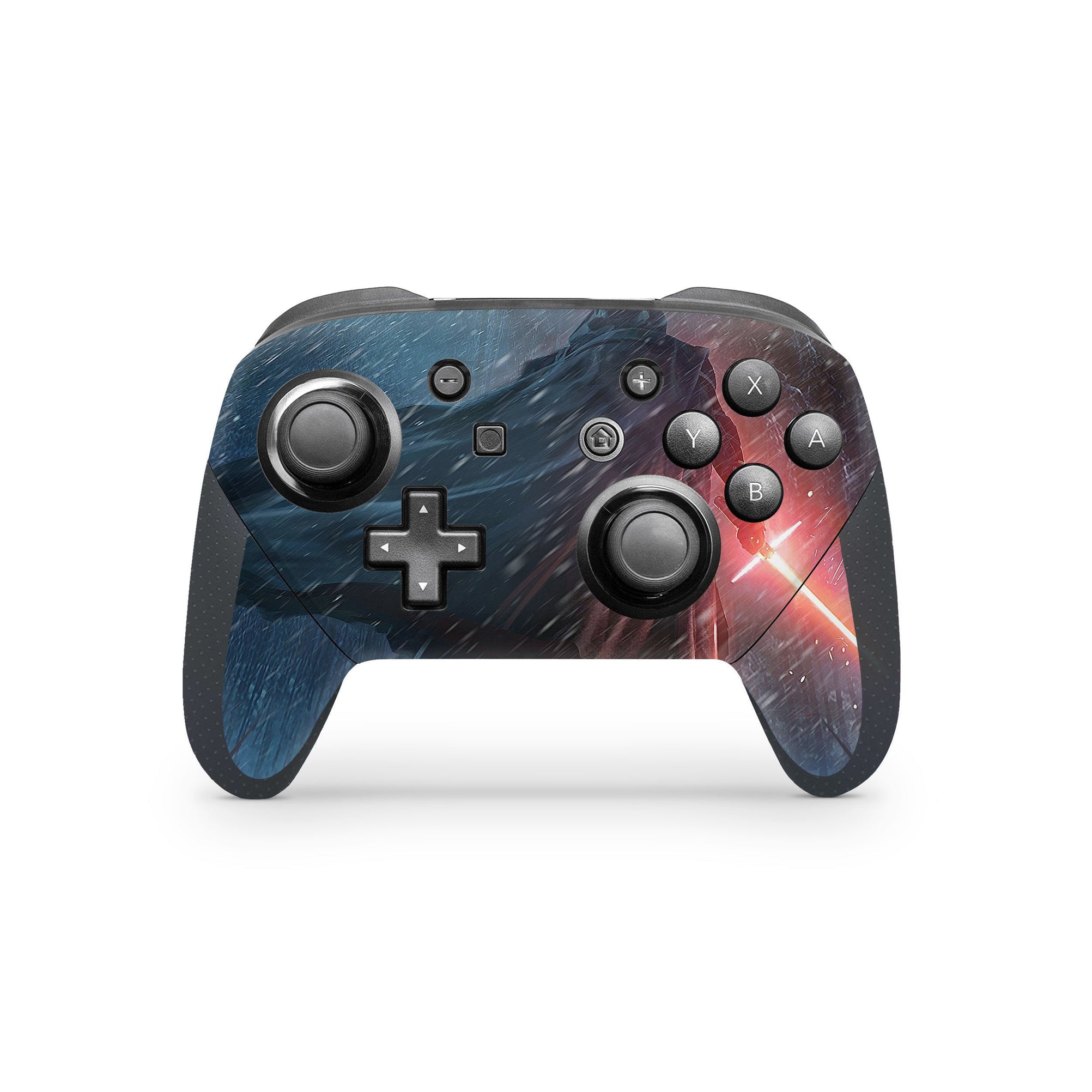 A video game skin featuring a Lord of Shadows 3 design for the Nintendo Switch Pro Controller.