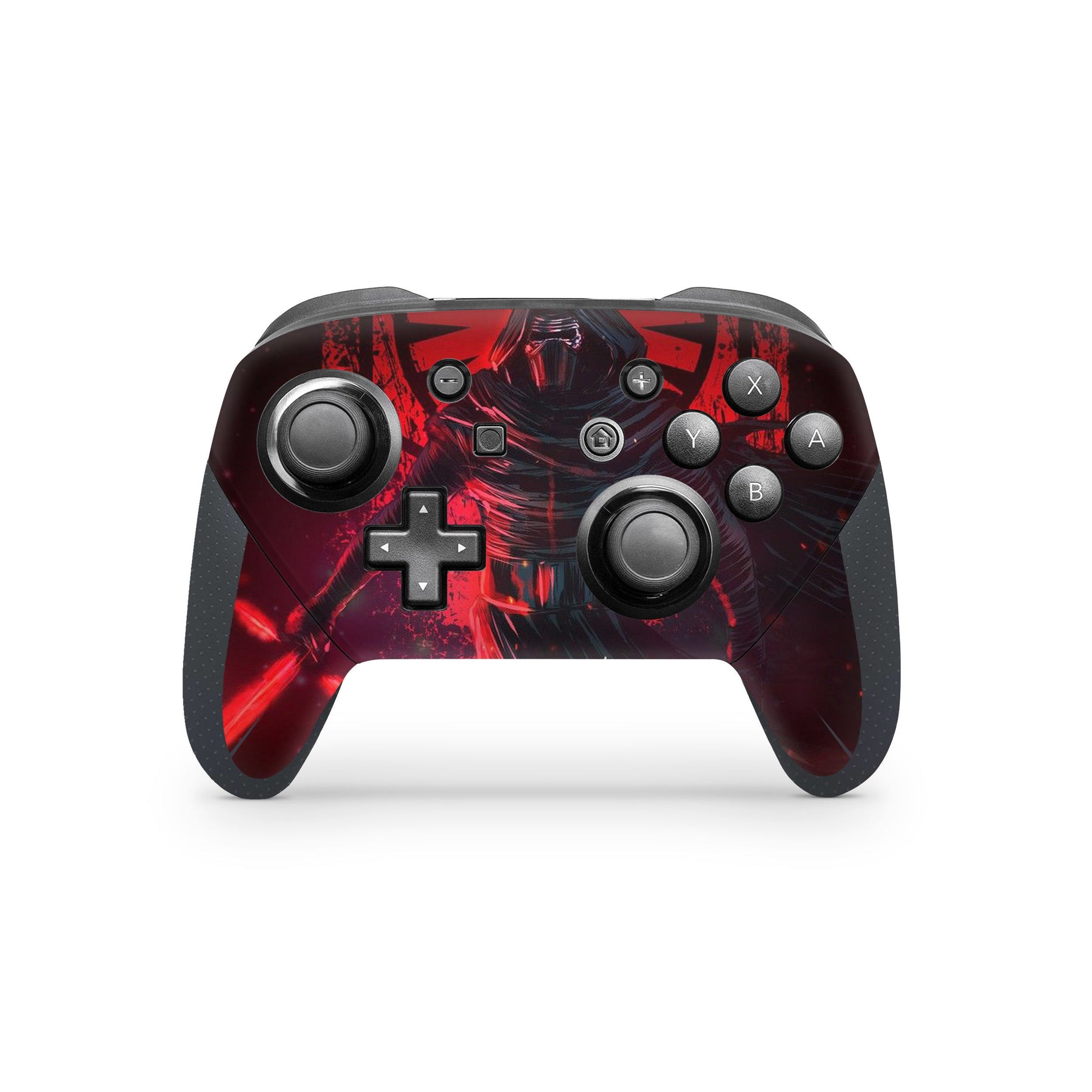 A video game skin featuring a Lord of Shadows 5 design for the Nintendo Switch Pro Controller.