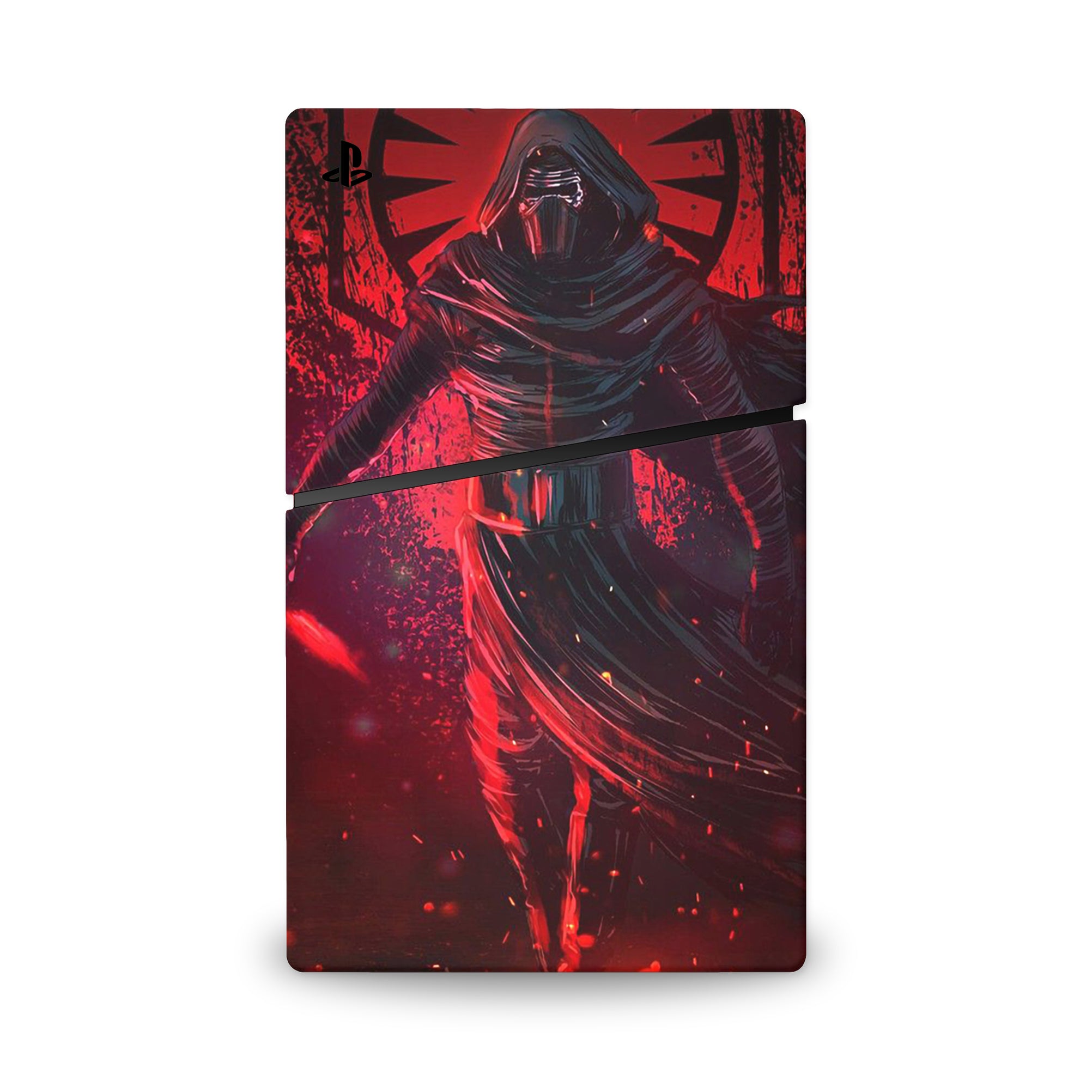 A video game skin featuring a Lord of Shadows 5 design for the PS5 Slim.