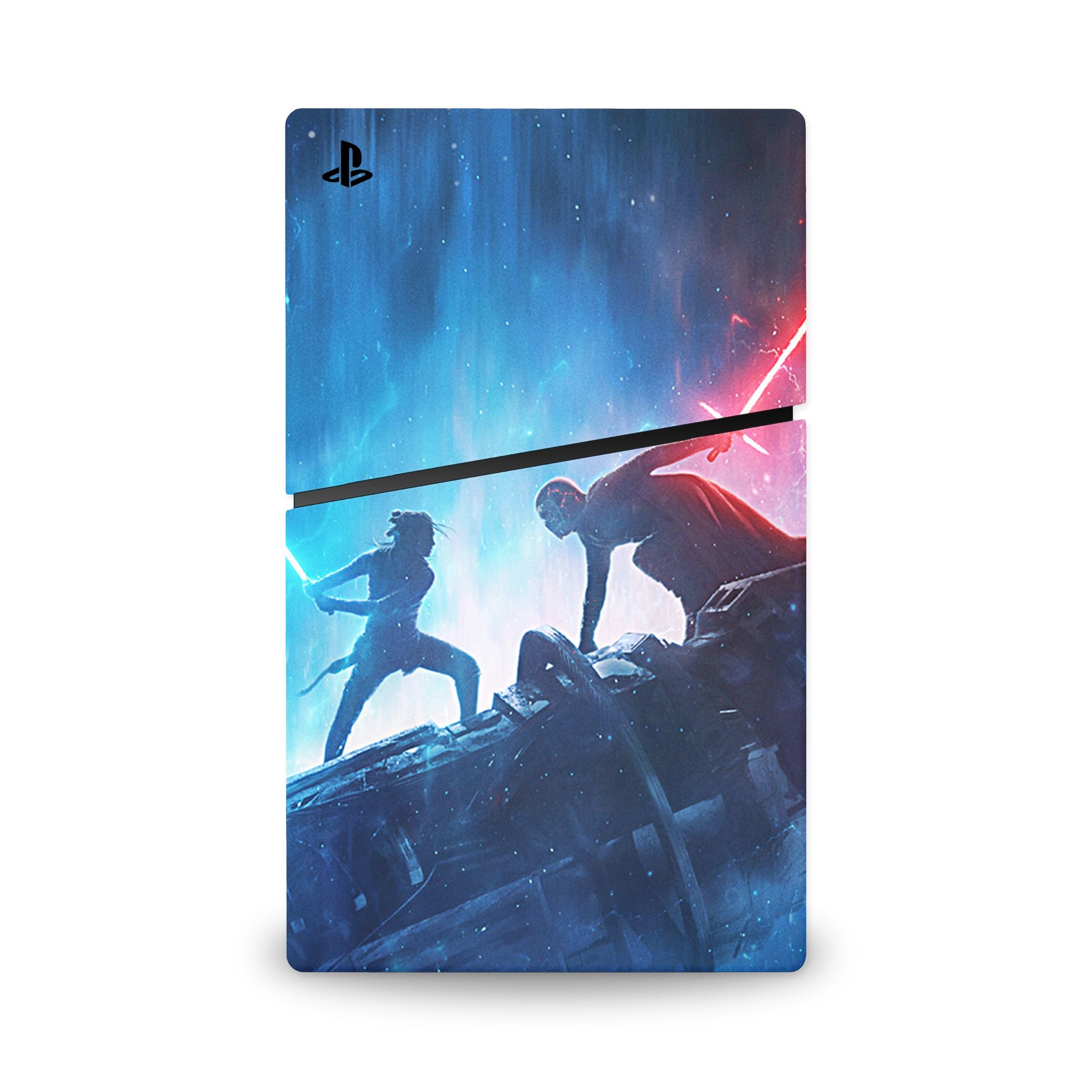 A video game skin featuring a The Final Hope 1 design for the PS5 Slim Digital.