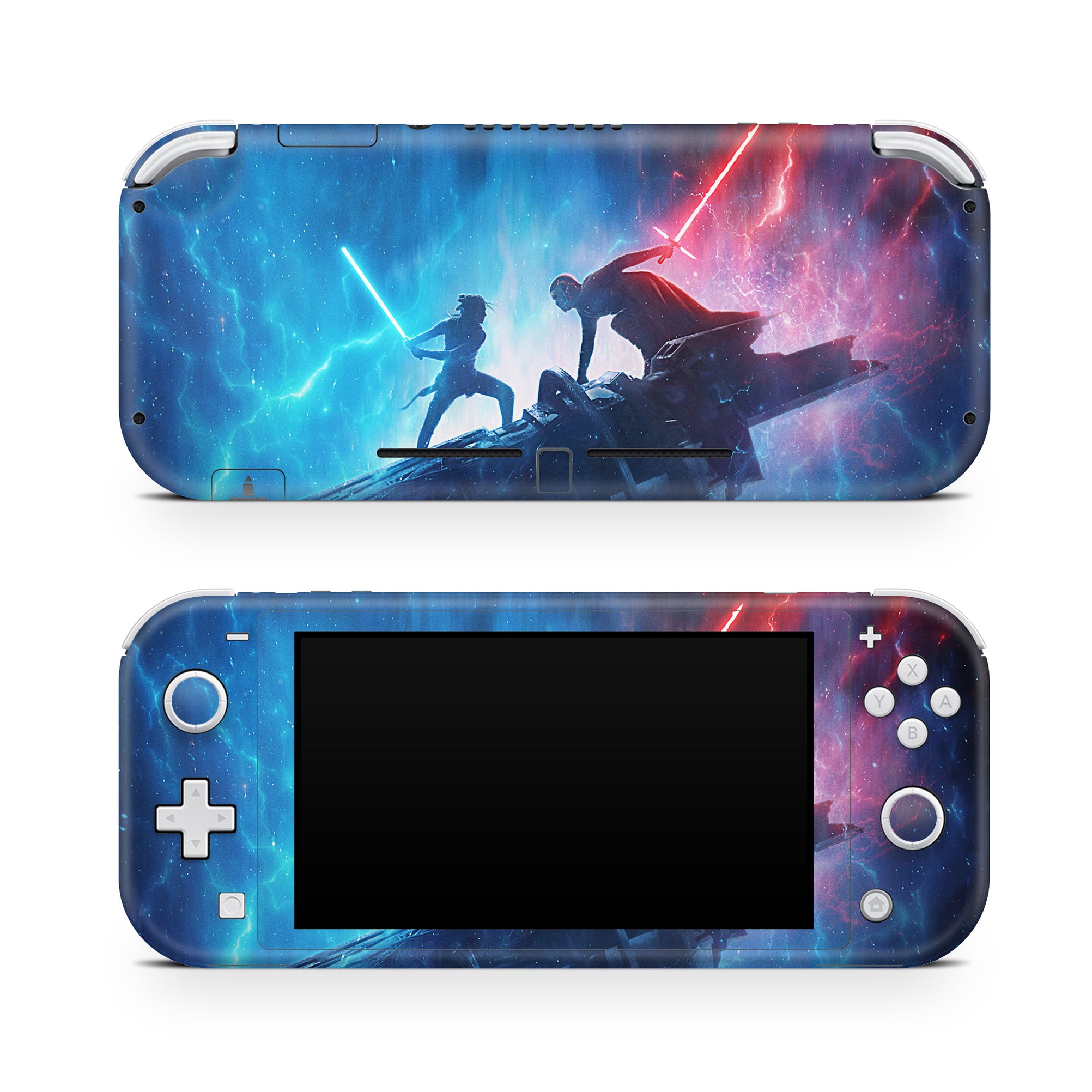 A video game skin featuring a The Final Hope 1 design for the Nintendo Switch Lite.