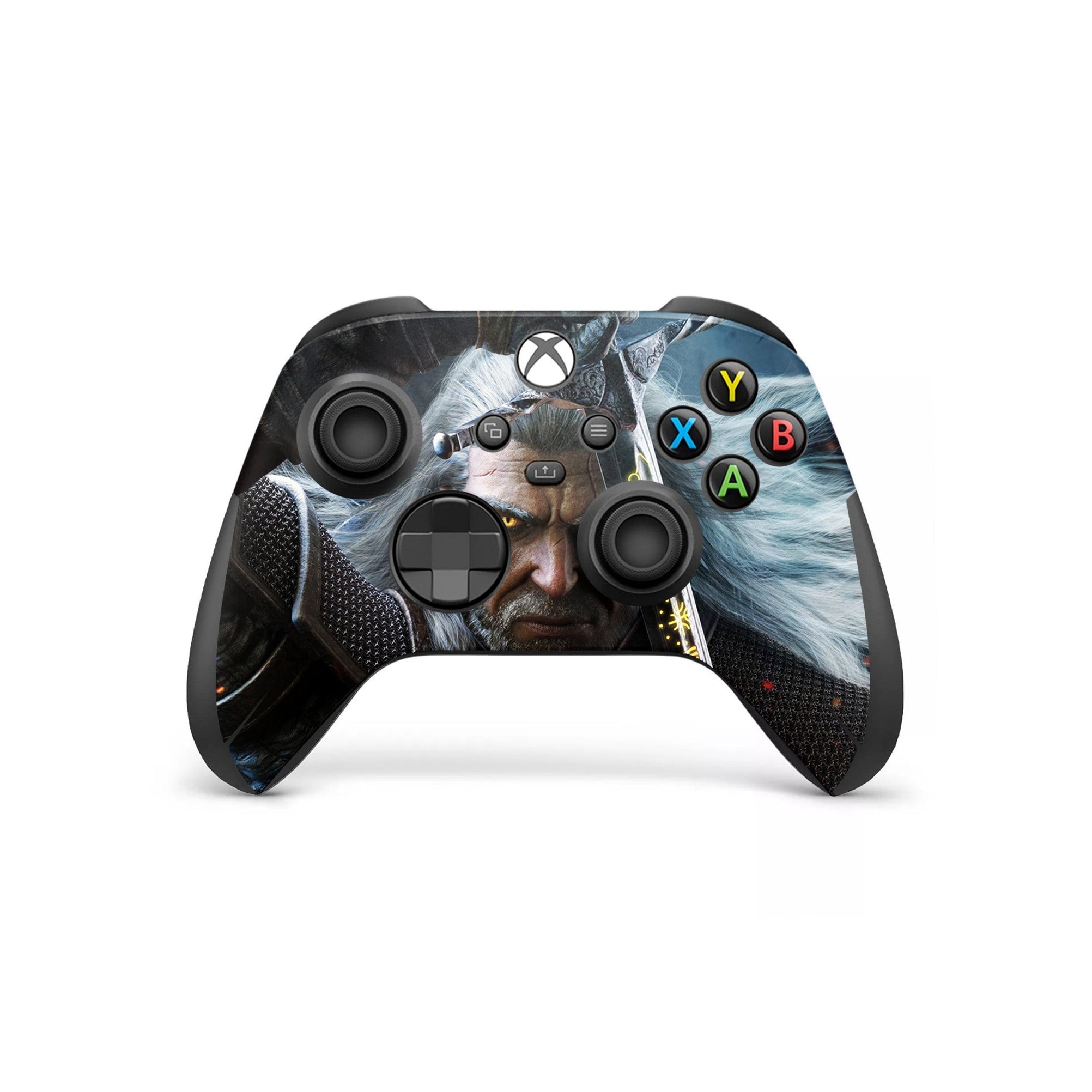 A video game skin featuring a Monster Slayer 3 design for the Xbox Series X Controller.