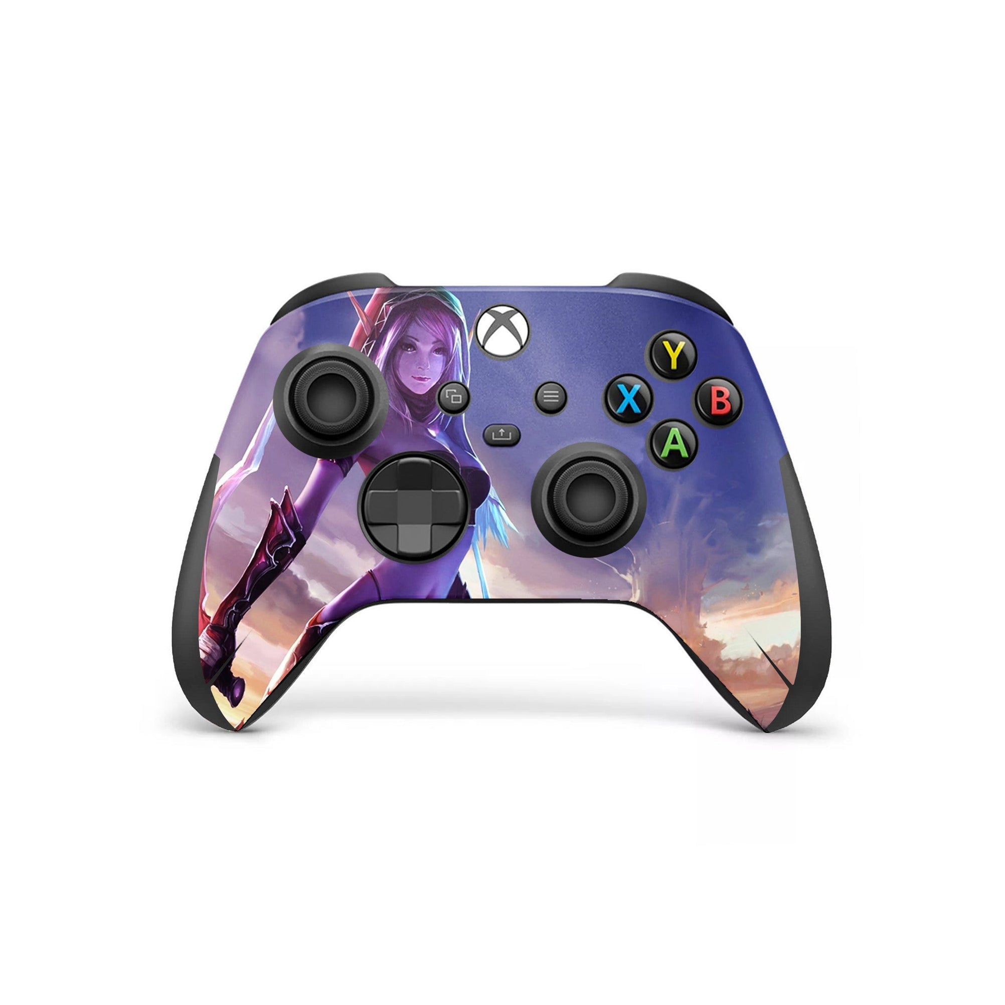 A video game skin featuring a Azeroth Adventures 1 design for the Xbox Series X Controller.